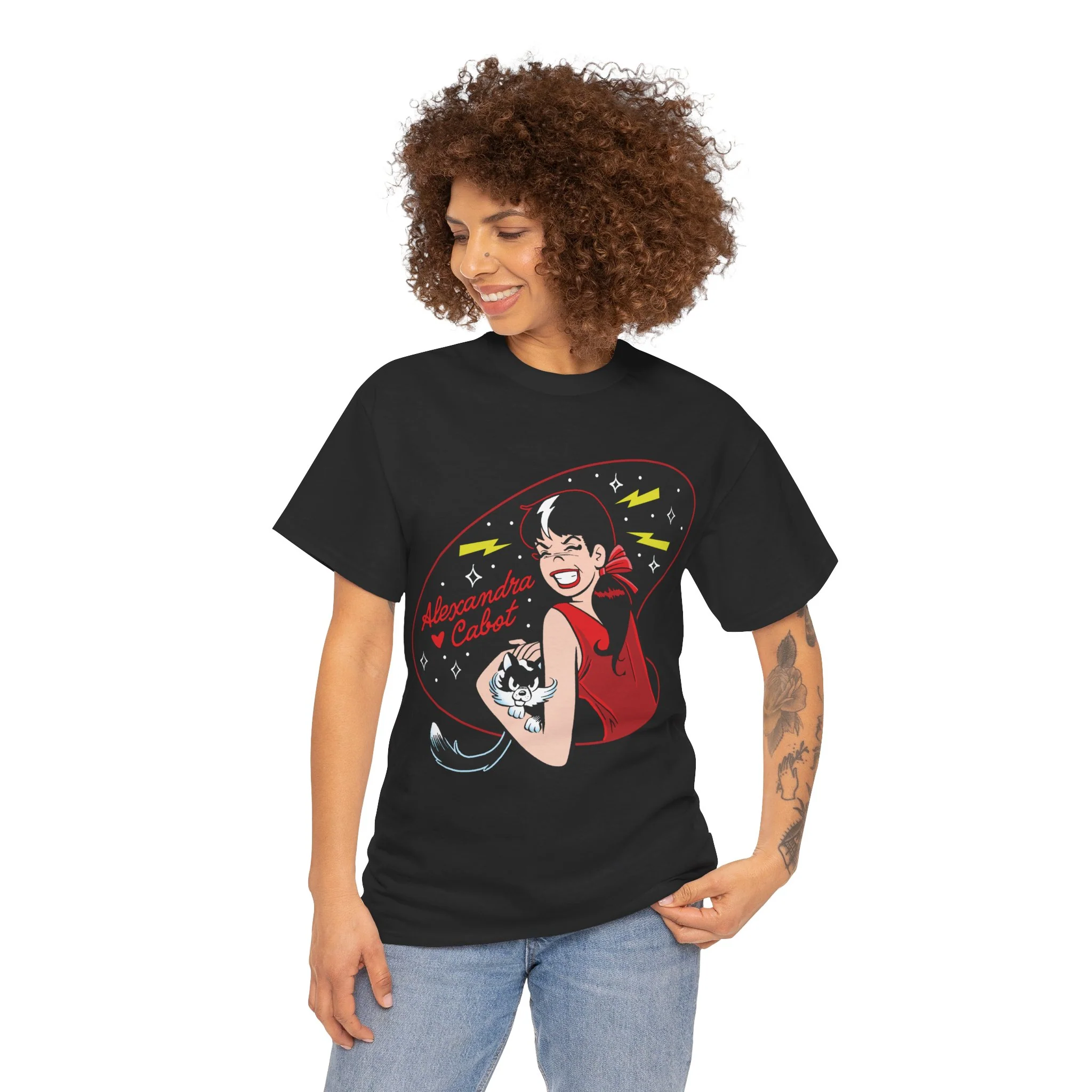 Alexandra Cabot Graphic T-Shirt (Unisex Heavy Cotton Tee) featuring Alexandra and Sebastian - Image 48