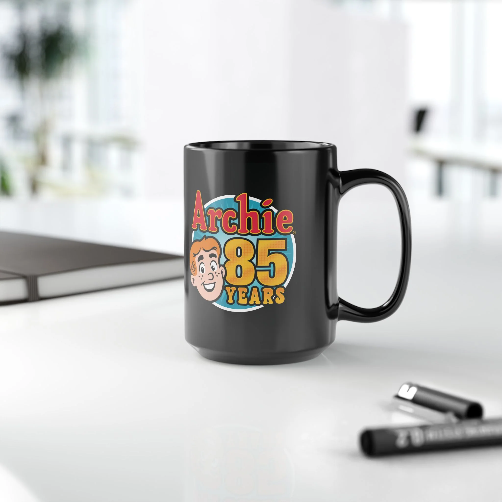Archie 85th Anniversary Black Coffee Mug (11oz or 15oz)  featuring Archie Andrews - Image 12