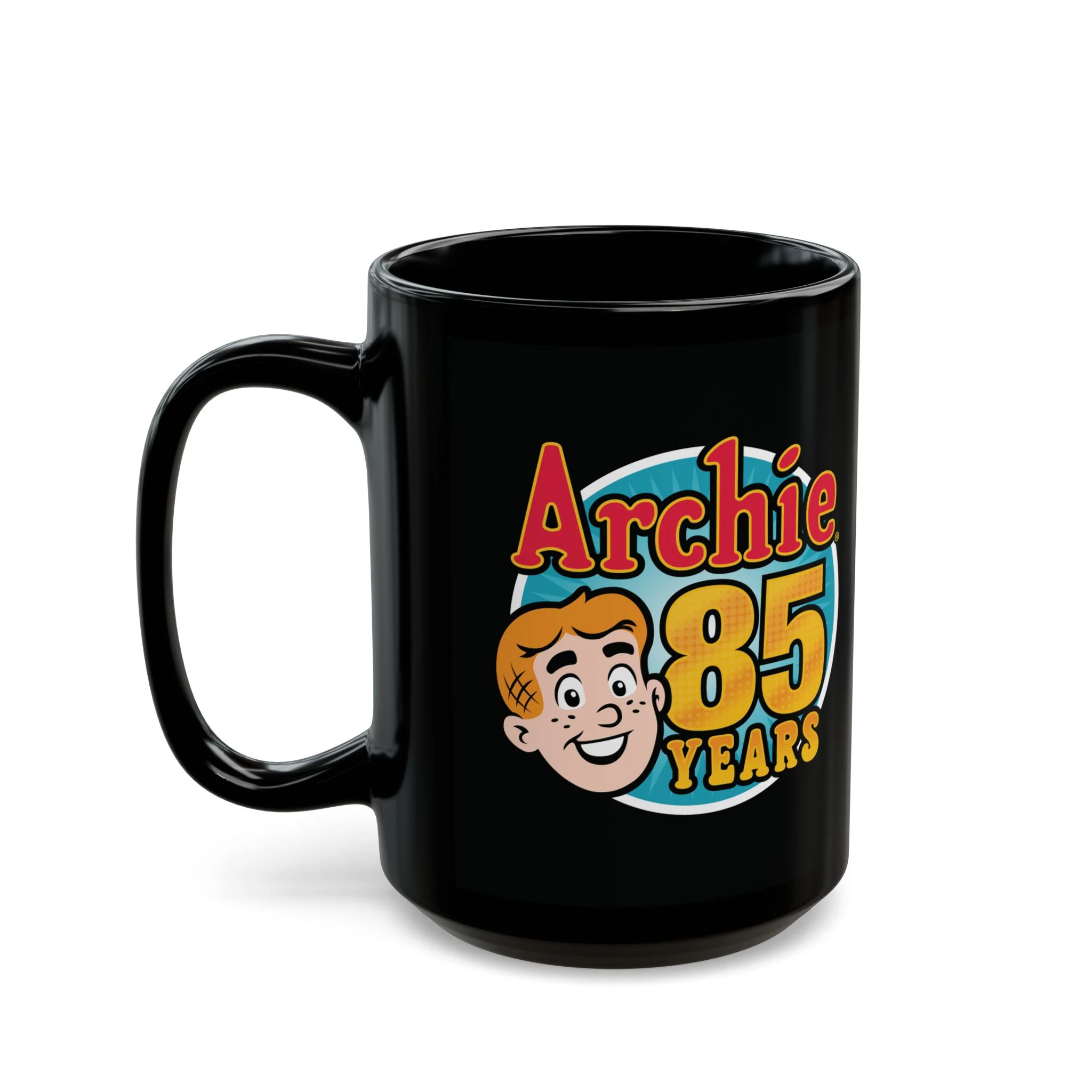 Archie 85th Anniversary Black Coffee Mug (11oz or 15oz)  featuring Archie Andrews - Image 9