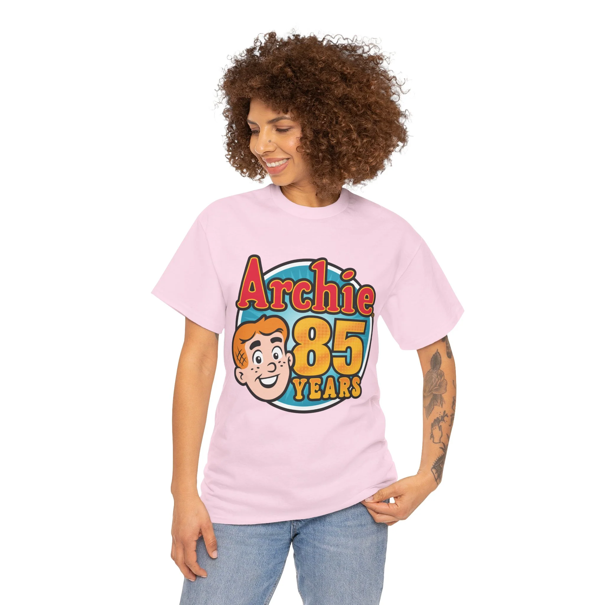 Archie 85th Anniversary Design Graphic Tee (Unisex Heavy Cotton Tee) - Image 35