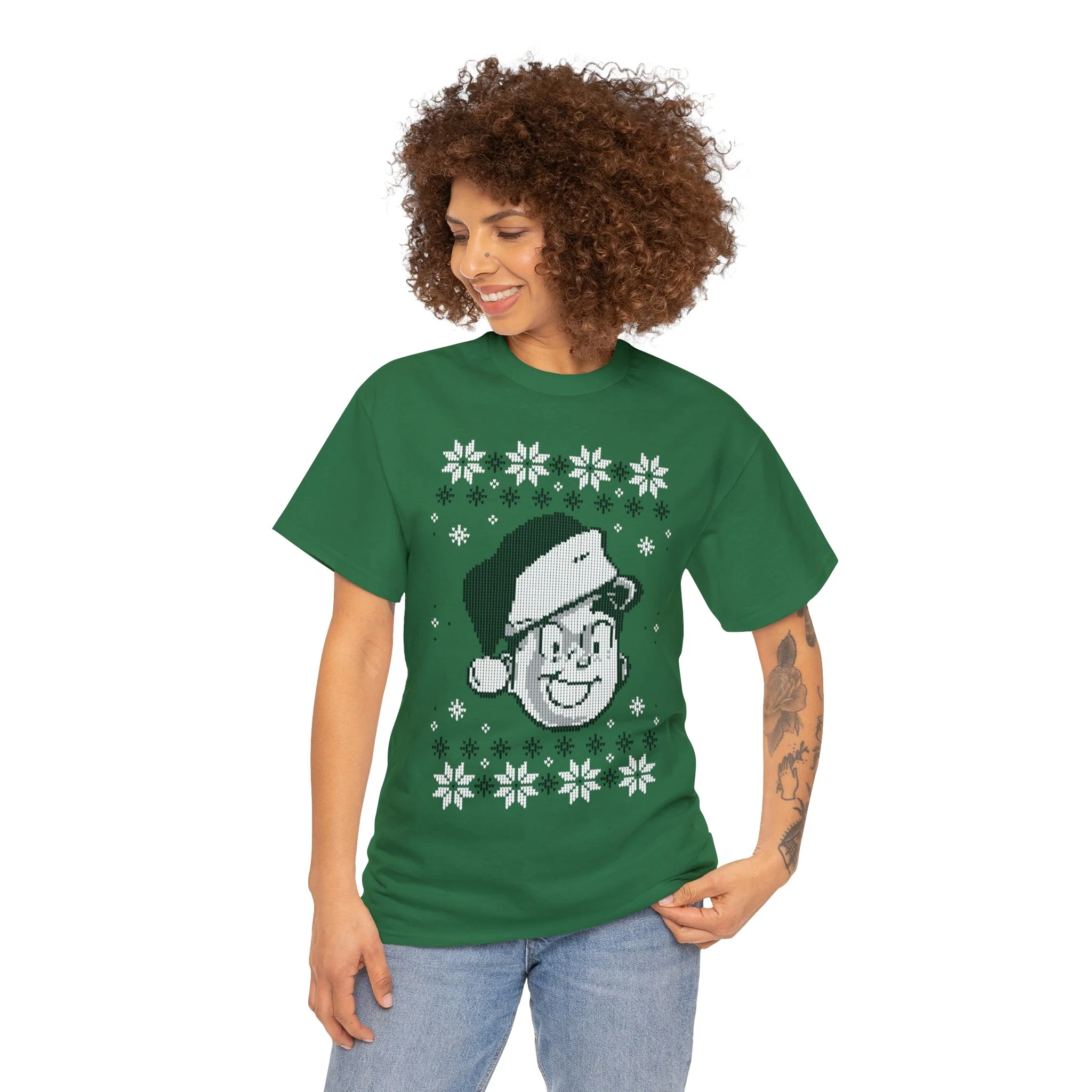 Archie Andrews Holiday Sweater Design Graphic Tee (Unisex Heavy Cotton Tee) - Image 21