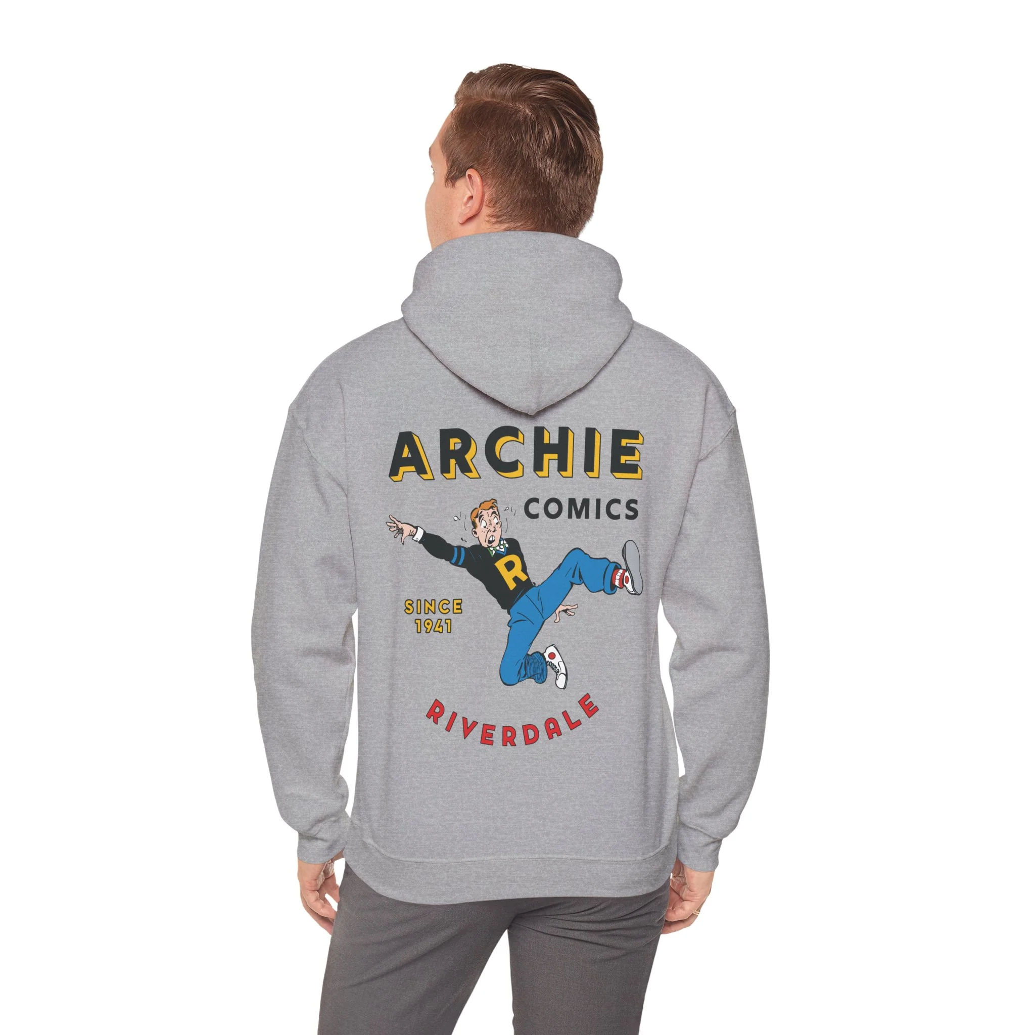 Archie Andrews Since 1941 Design Unisex Heavy Blend™ Hooded Sweatshirt with Front & Back Printing - Image 11