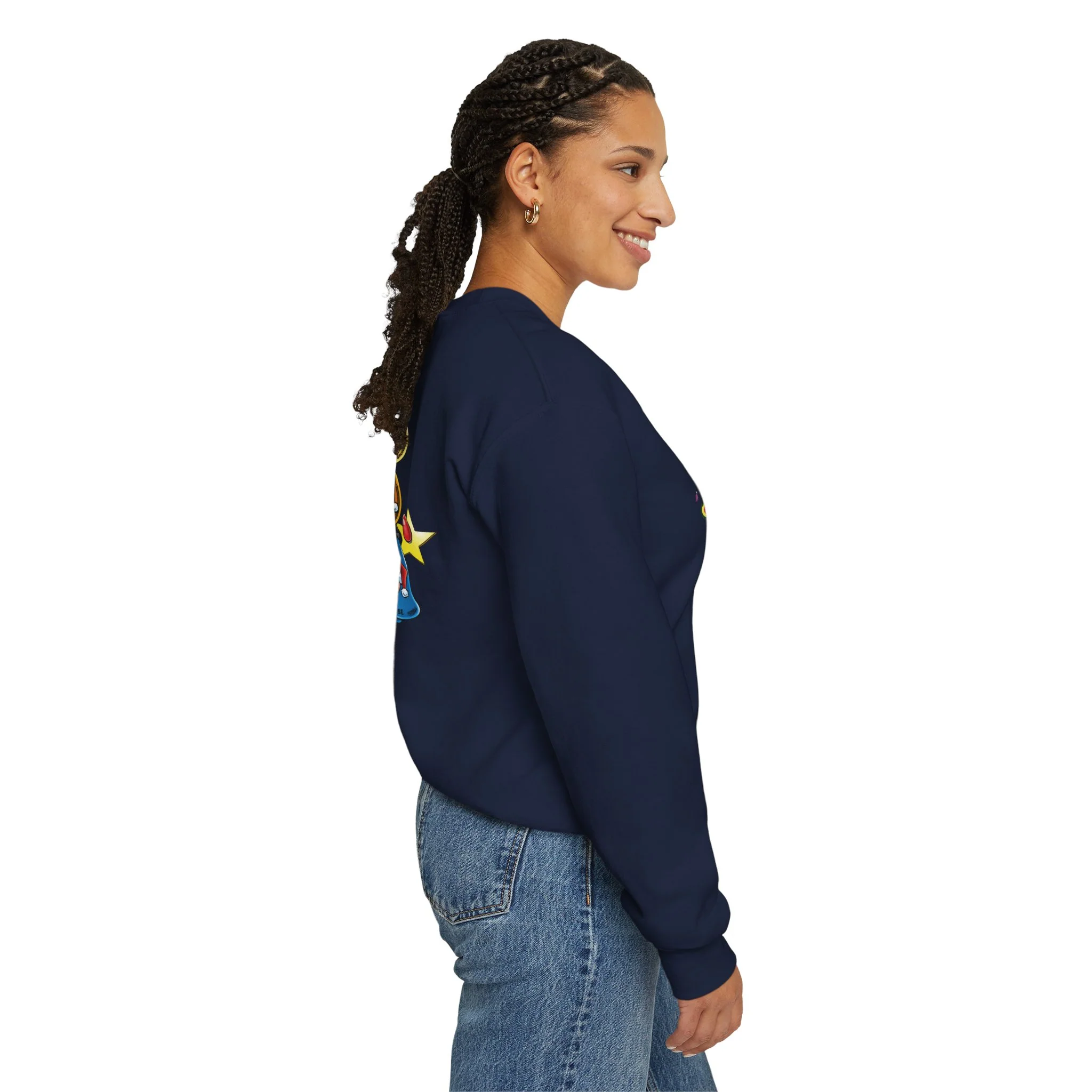 Archie Christmas Ornaments Design Crewneck Sweatshirt (Unisex Heavy Blend) with Front & Back Printing - Image 20
