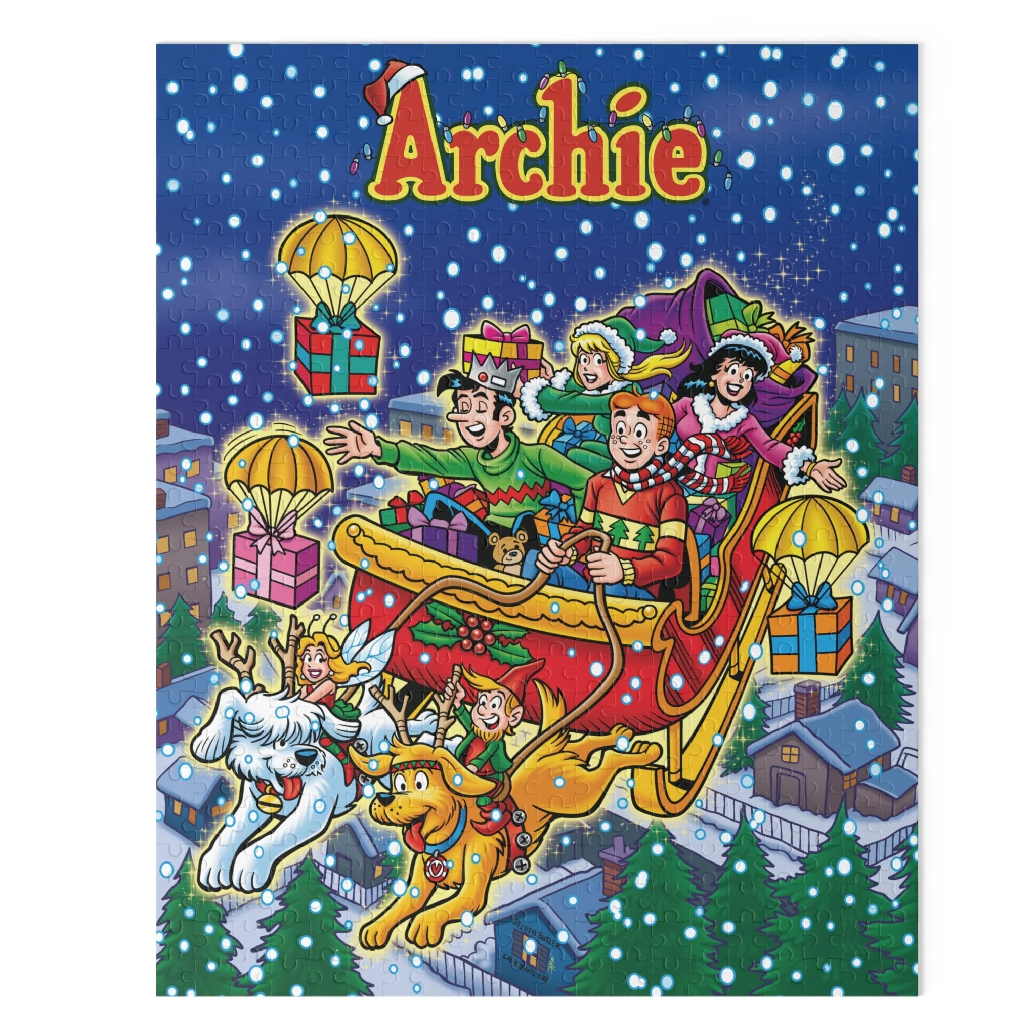 Archie Christmas Spectacular Puzzle (120, 252, 500-Piece) featuring Archie, Betty, Veronica, and Jughead - Image 8