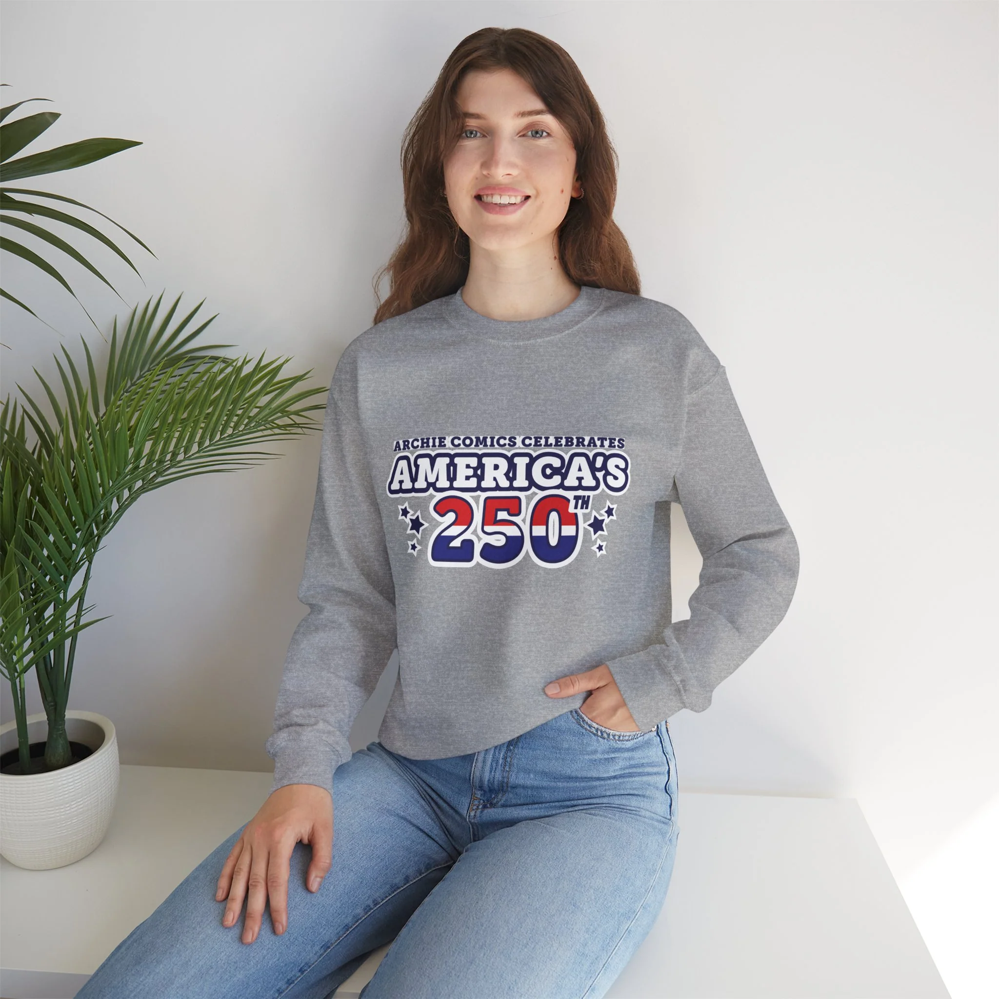 Archie Comics Celebrates America's 250th Design Sweatshirt featuring Archie, Betty and Veronica - Image 14