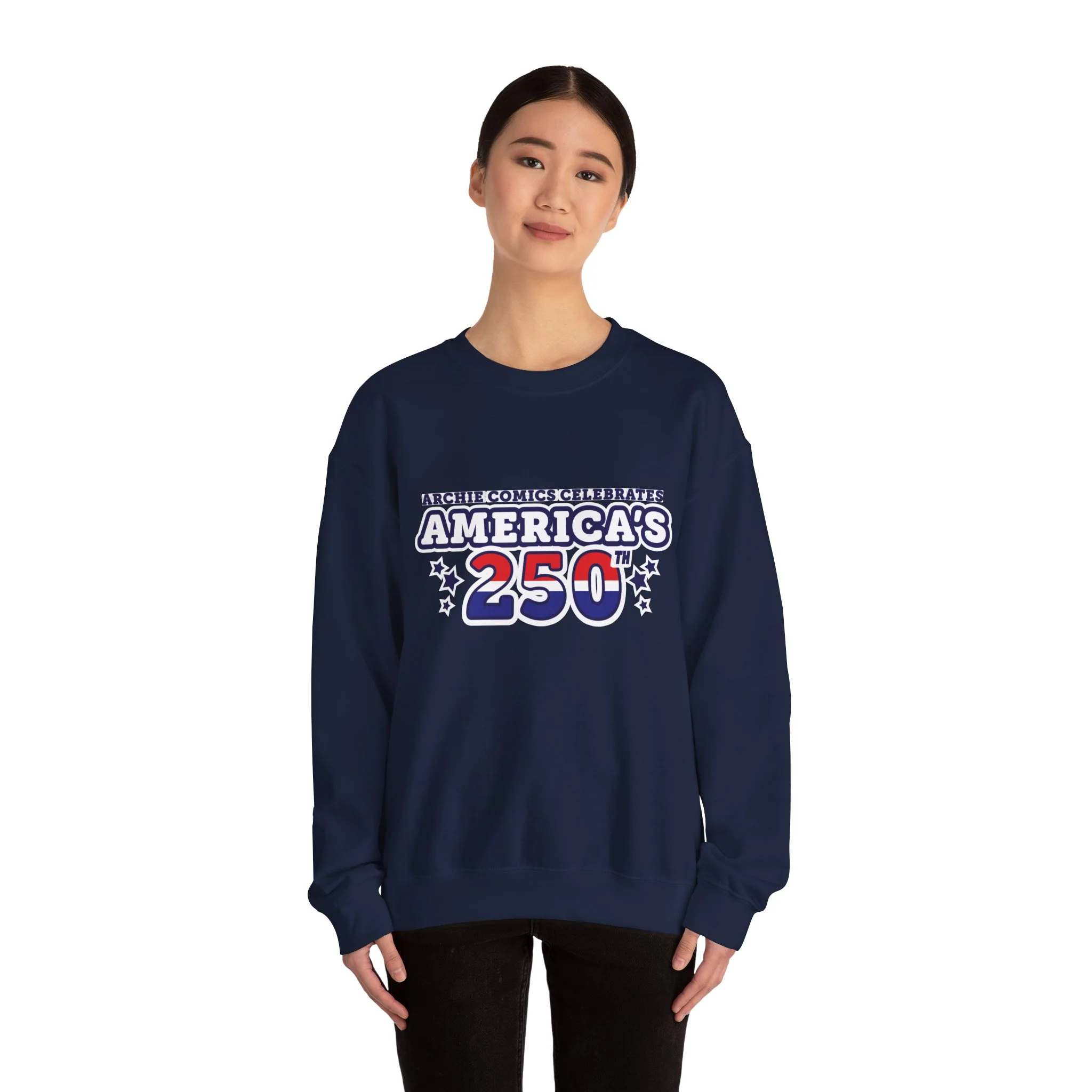 Archie Comics Celebrates America's 250th Design Sweatshirt featuring Archie, Betty and Veronica - Image 8