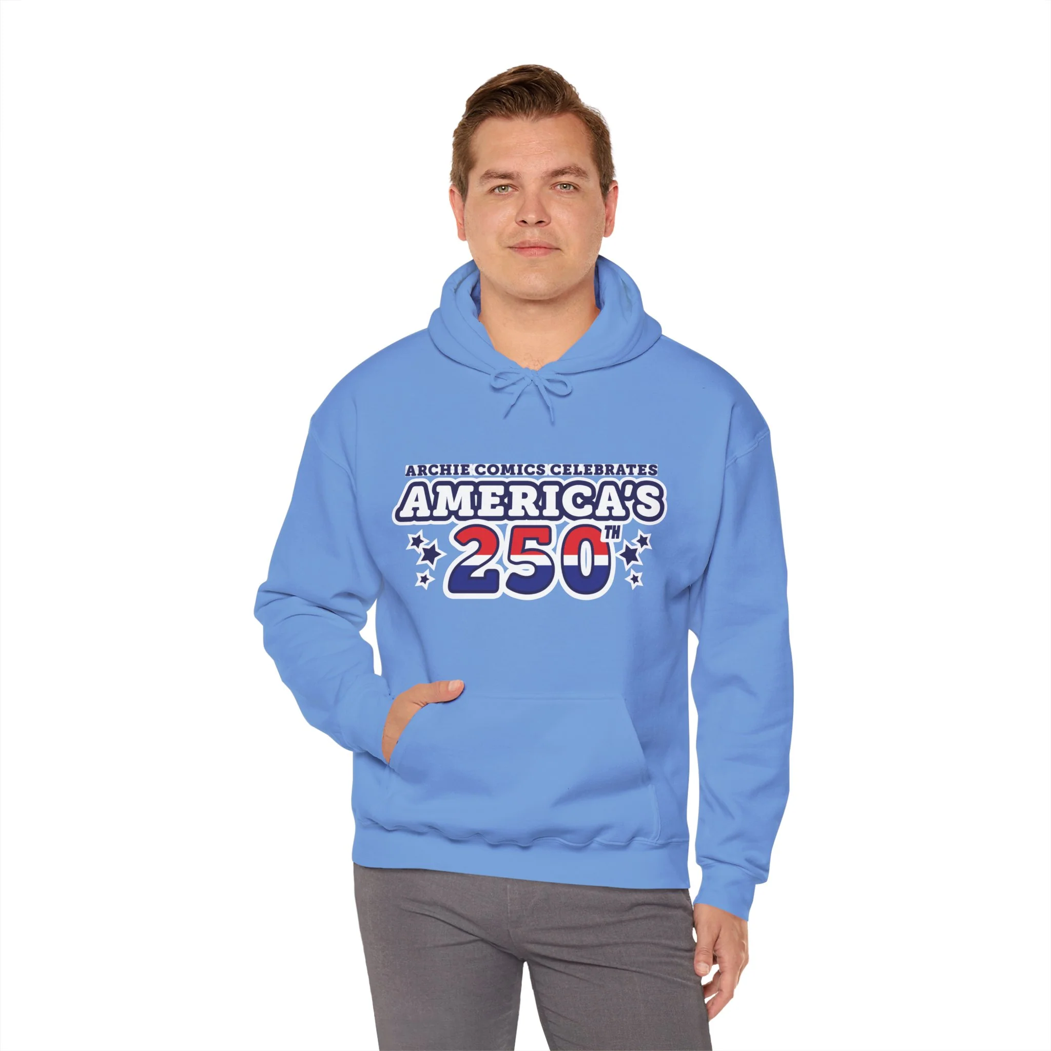 Archie Comics Celebrates America's 250th Design Unisex Heavy Blend™ Hooded Sweatshirt with Front & Back Printing - Image 9