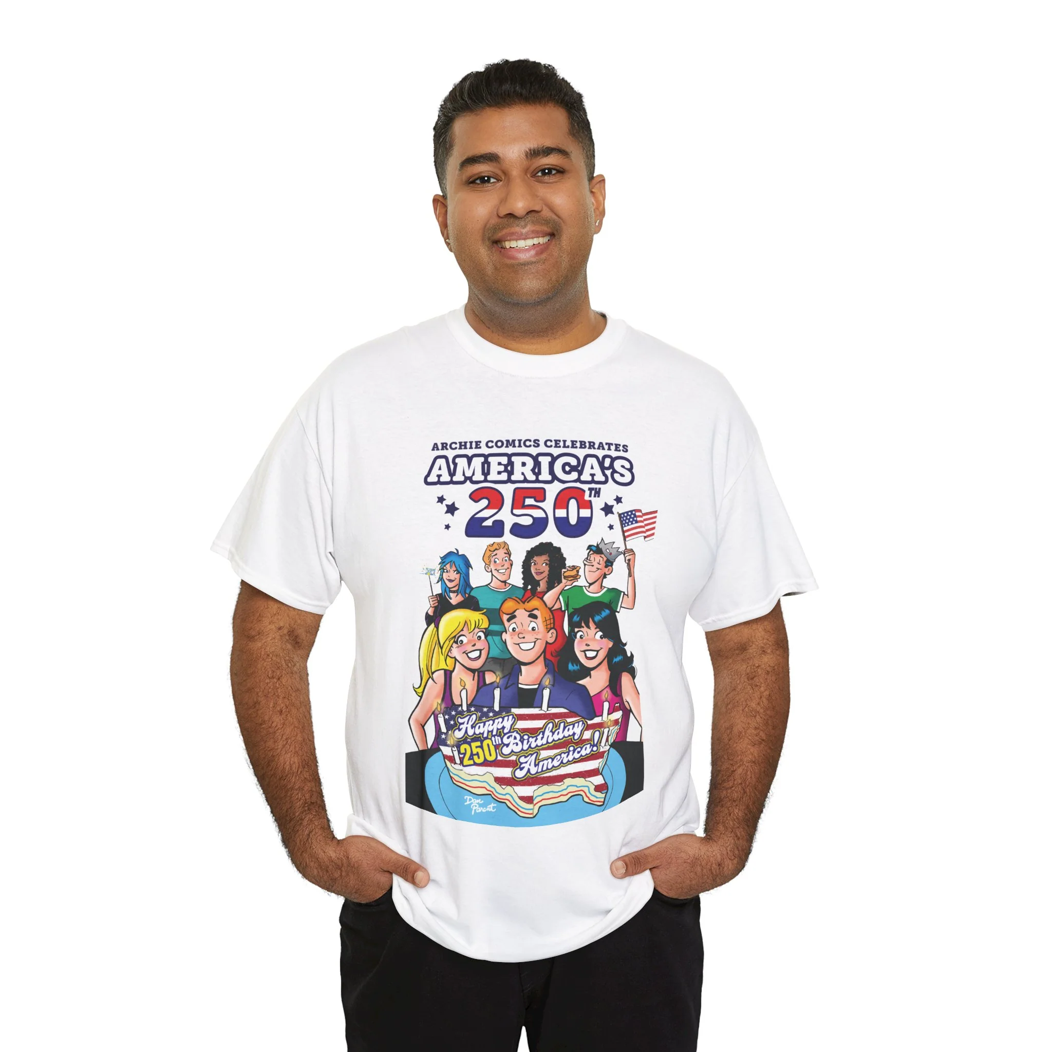 Archie Comics Celebrates America's 250th Graphic Tee (Unisex Heavy Cotton Tee) Featuring Archie, Betty, and Veronica - Image 10