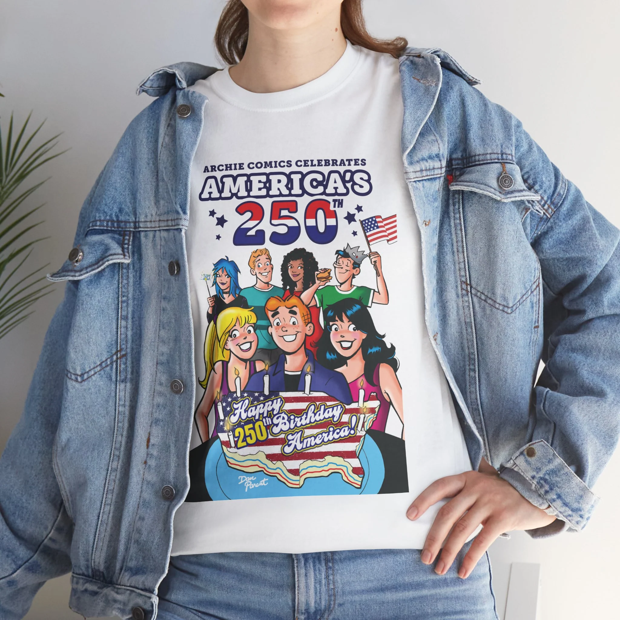Archie Comics Celebrates America's 250th Graphic Tee (Unisex Heavy Cotton Tee) Featuring Archie, Betty, and Veronica - Image 11