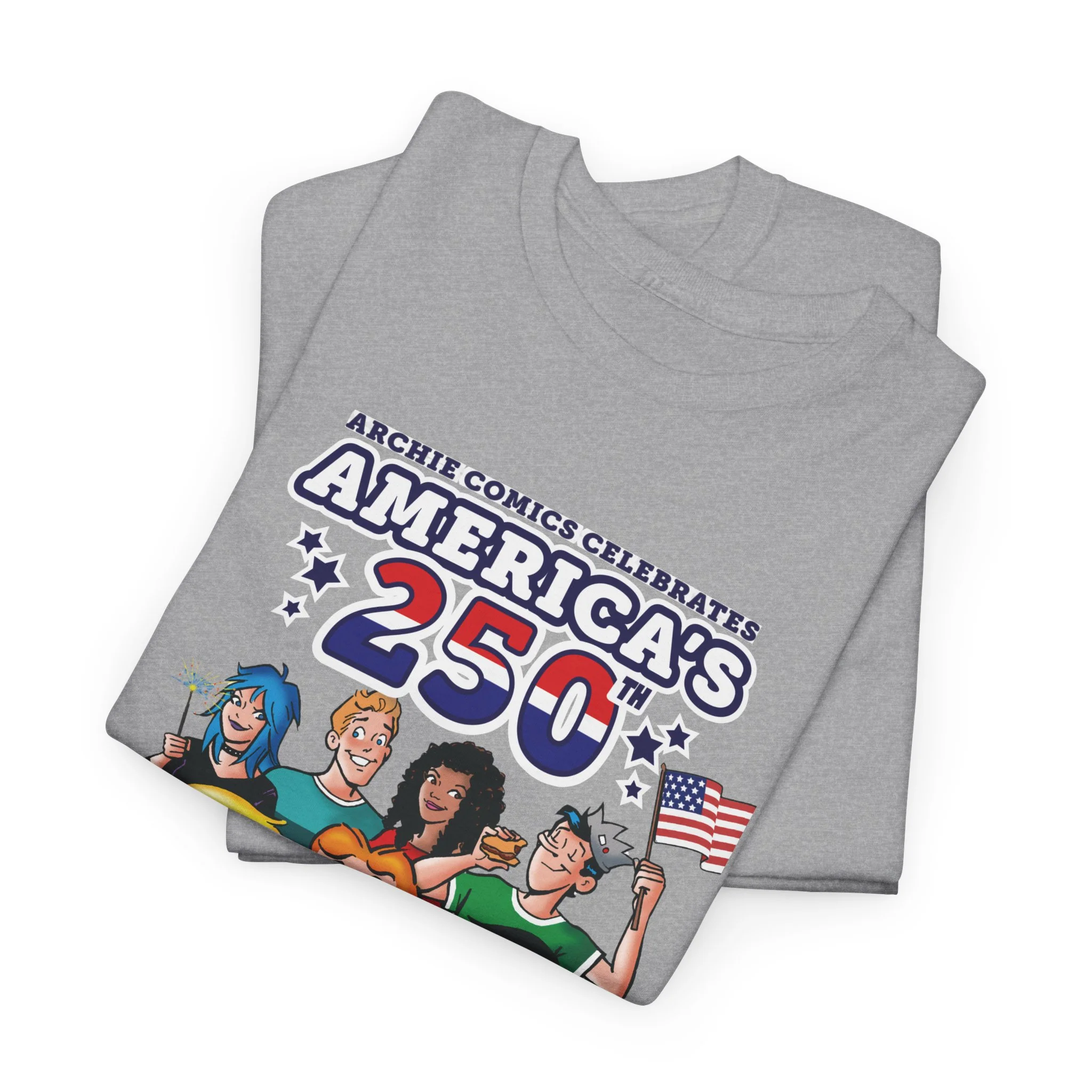 Archie Comics Celebrates America's 250th Graphic Tee (Unisex Heavy Cotton Tee) Featuring Archie, Betty, and Veronica - Image 13