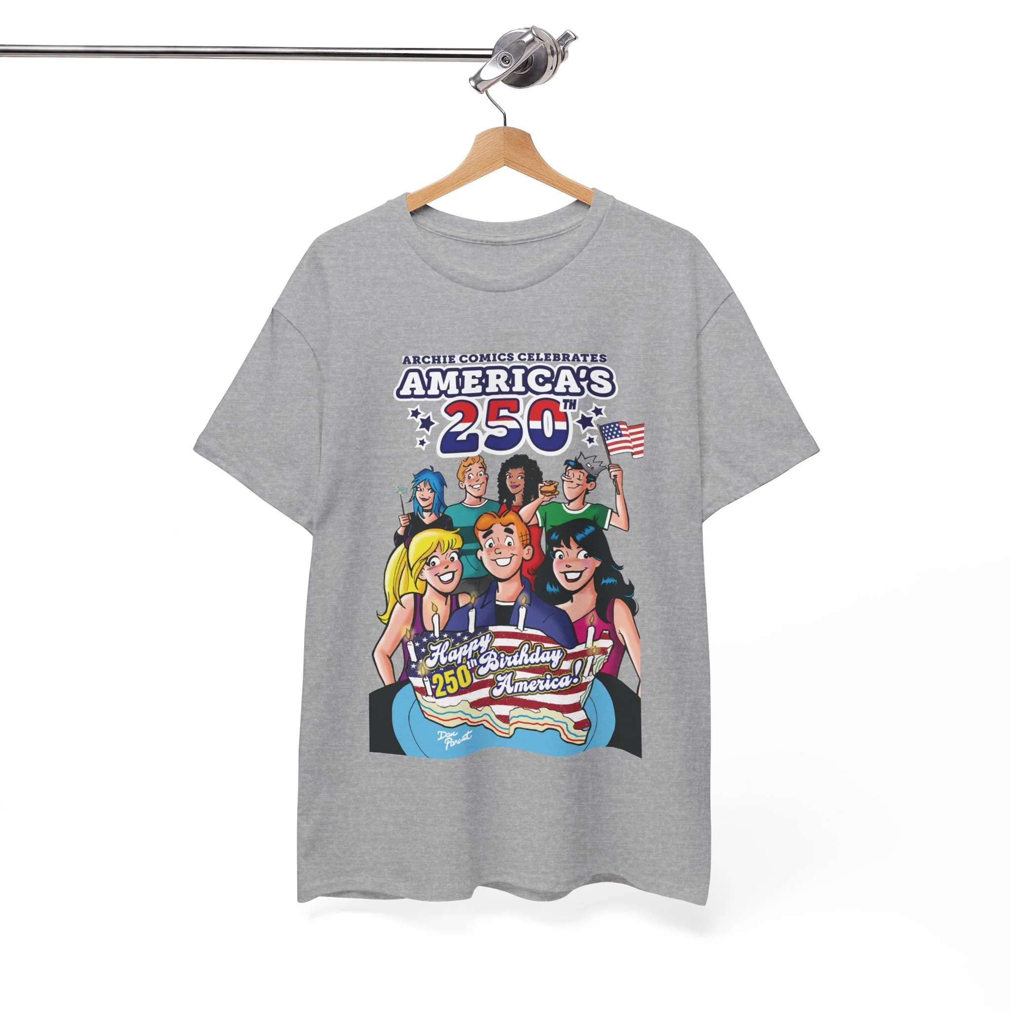 Archie Comics Celebrates America's 250th Graphic Tee (Unisex Heavy Cotton Tee) Featuring Archie, Betty, and Veronica - Image 14