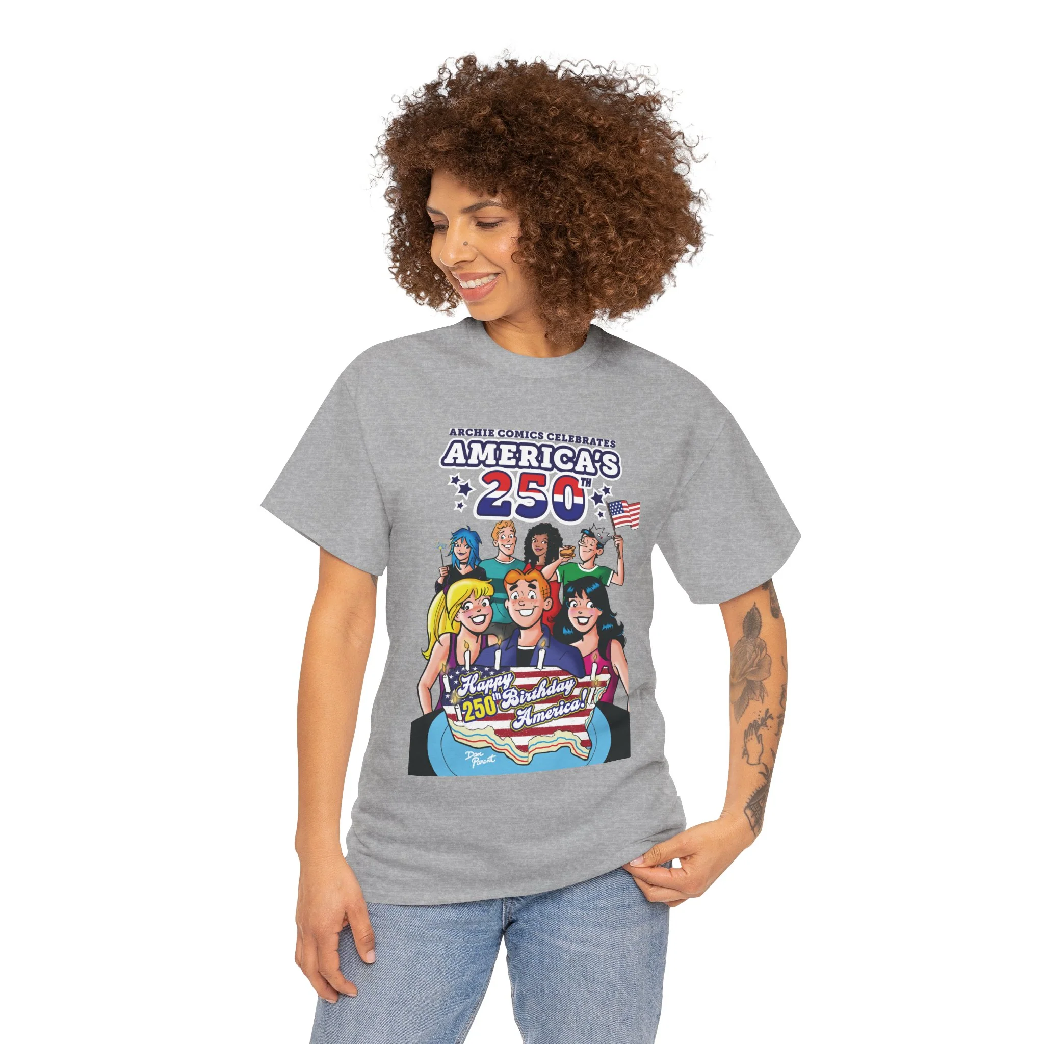 Archie Comics Celebrates America's 250th Graphic Tee (Unisex Heavy Cotton Tee) Featuring Archie, Betty, and Veronica - Image 15