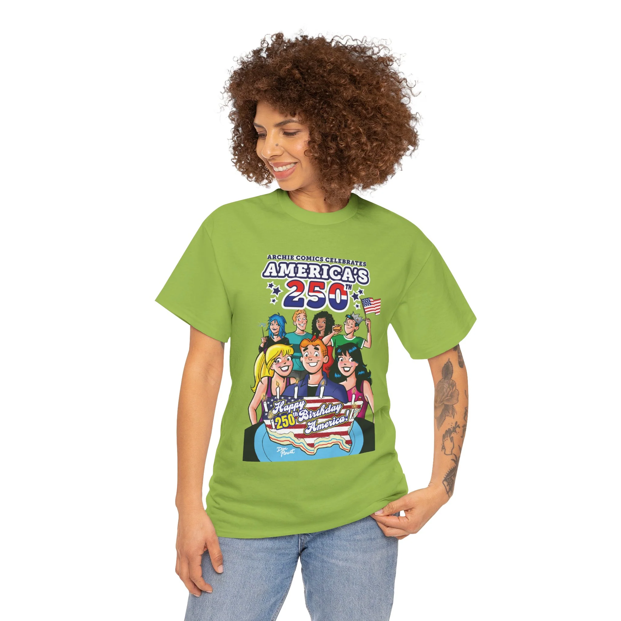 Archie Comics Celebrates America's 250th Graphic Tee (Unisex Heavy Cotton Tee) Featuring Archie, Betty, and Veronica - Image 21