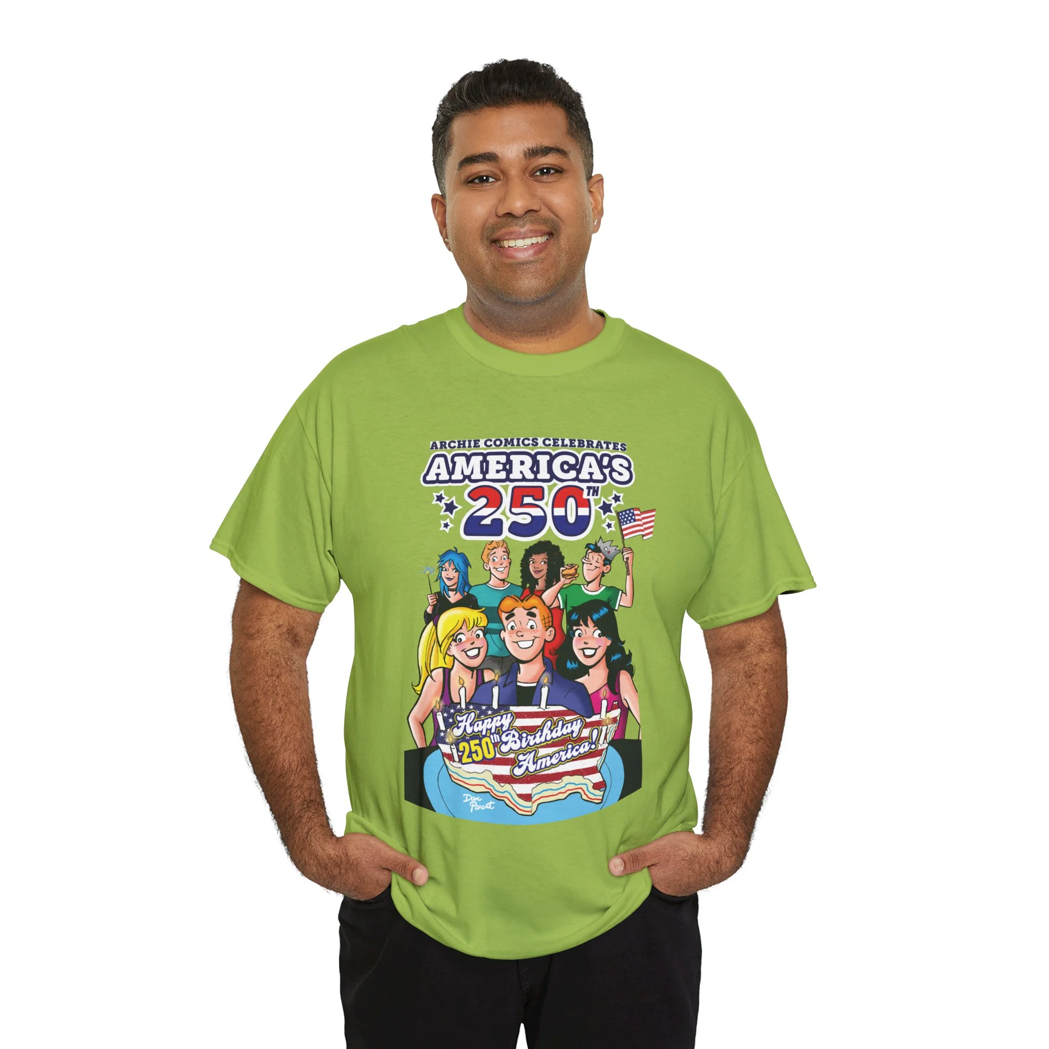 Archie Comics Celebrates America's 250th Graphic Tee (Unisex Heavy Cotton Tee) Featuring Archie, Betty, and Veronica - Image 22