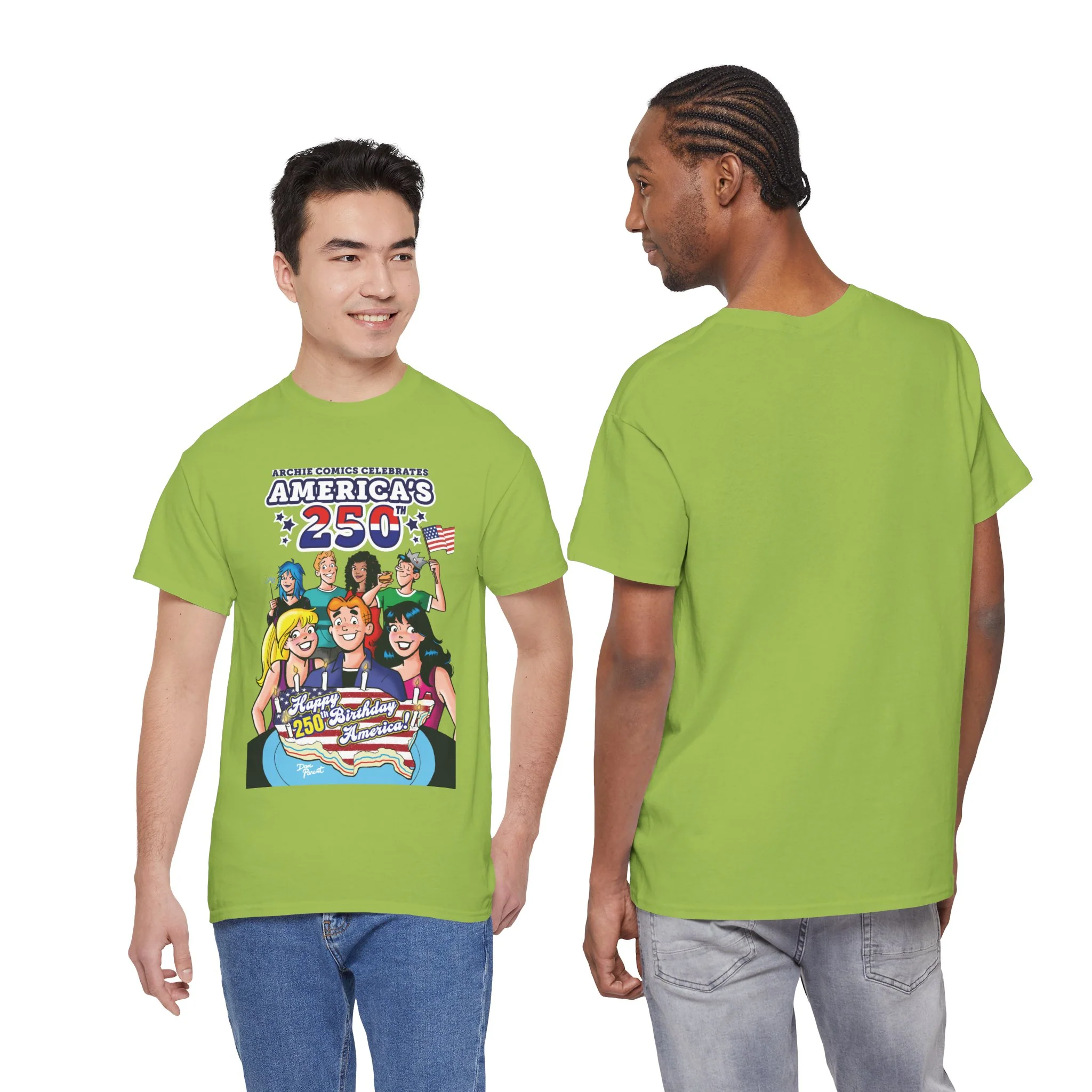 Archie Comics Celebrates America's 250th Graphic Tee (Unisex Heavy Cotton Tee) Featuring Archie, Betty, and Veronica - Image 24