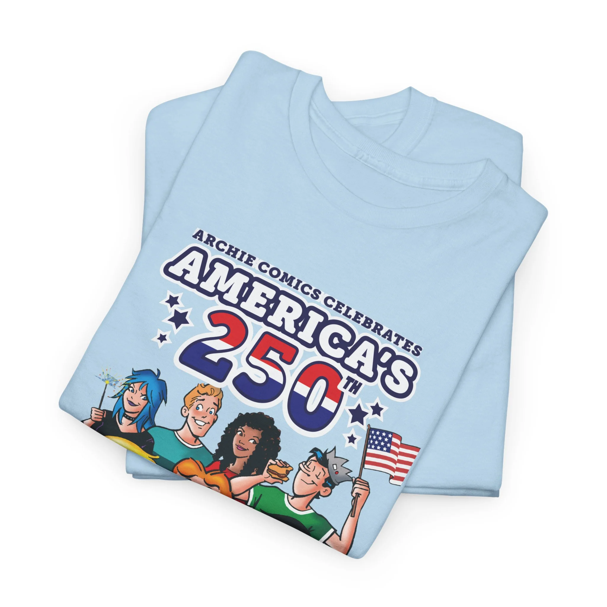 Archie Comics Celebrates America's 250th Graphic Tee (Unisex Heavy Cotton Tee) Featuring Archie, Betty, and Veronica - Image 25