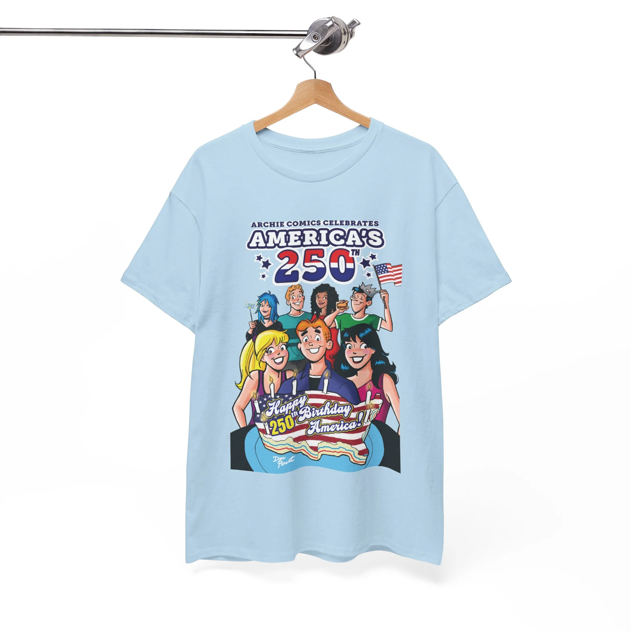 Archie Comics Celebrates America's 250th Graphic Tee (Unisex Heavy Cotton Tee) Featuring Archie, Betty, and Veronica - Image 26