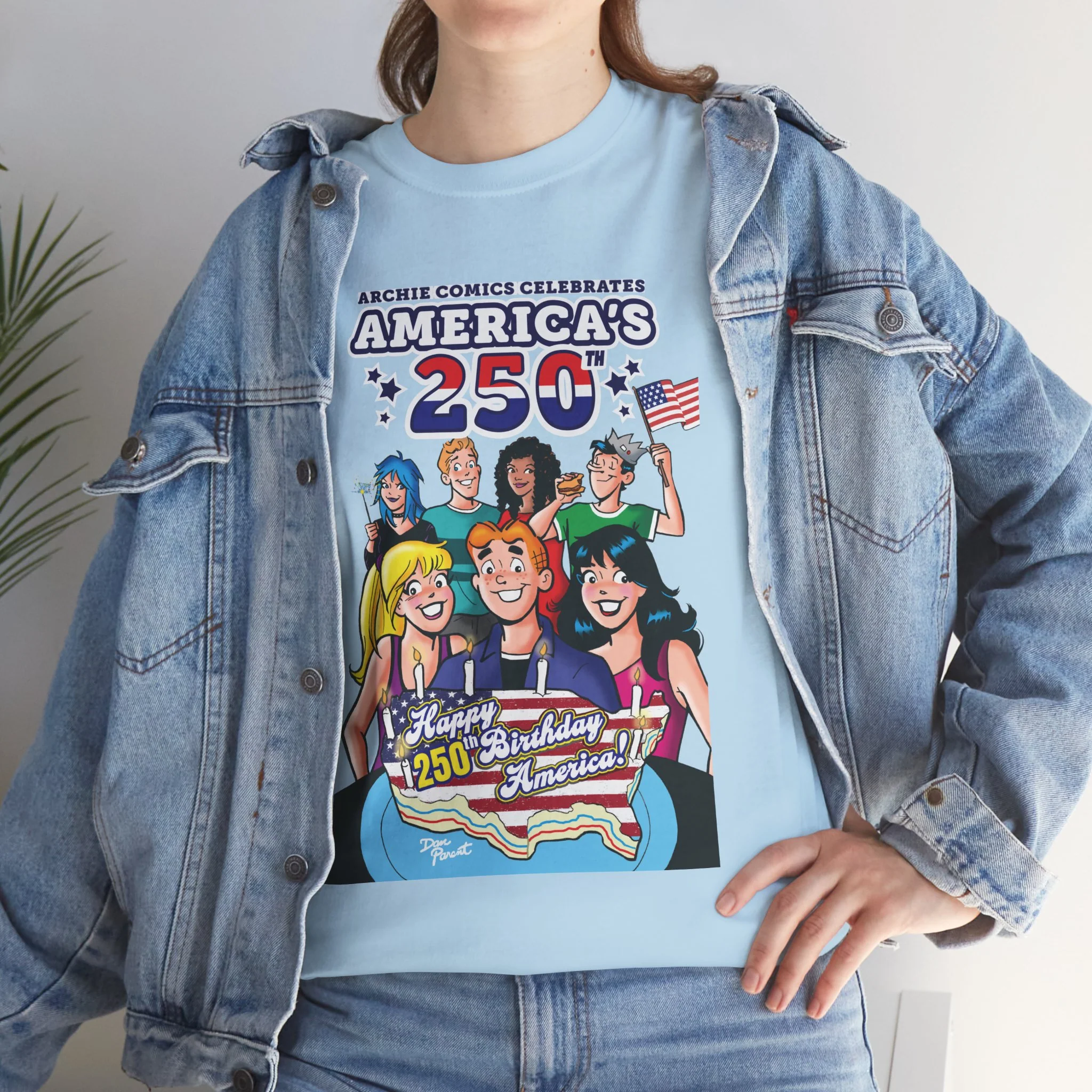 Archie Comics Celebrates America's 250th Graphic Tee (Unisex Heavy Cotton Tee) Featuring Archie, Betty, and Veronica - Image 29