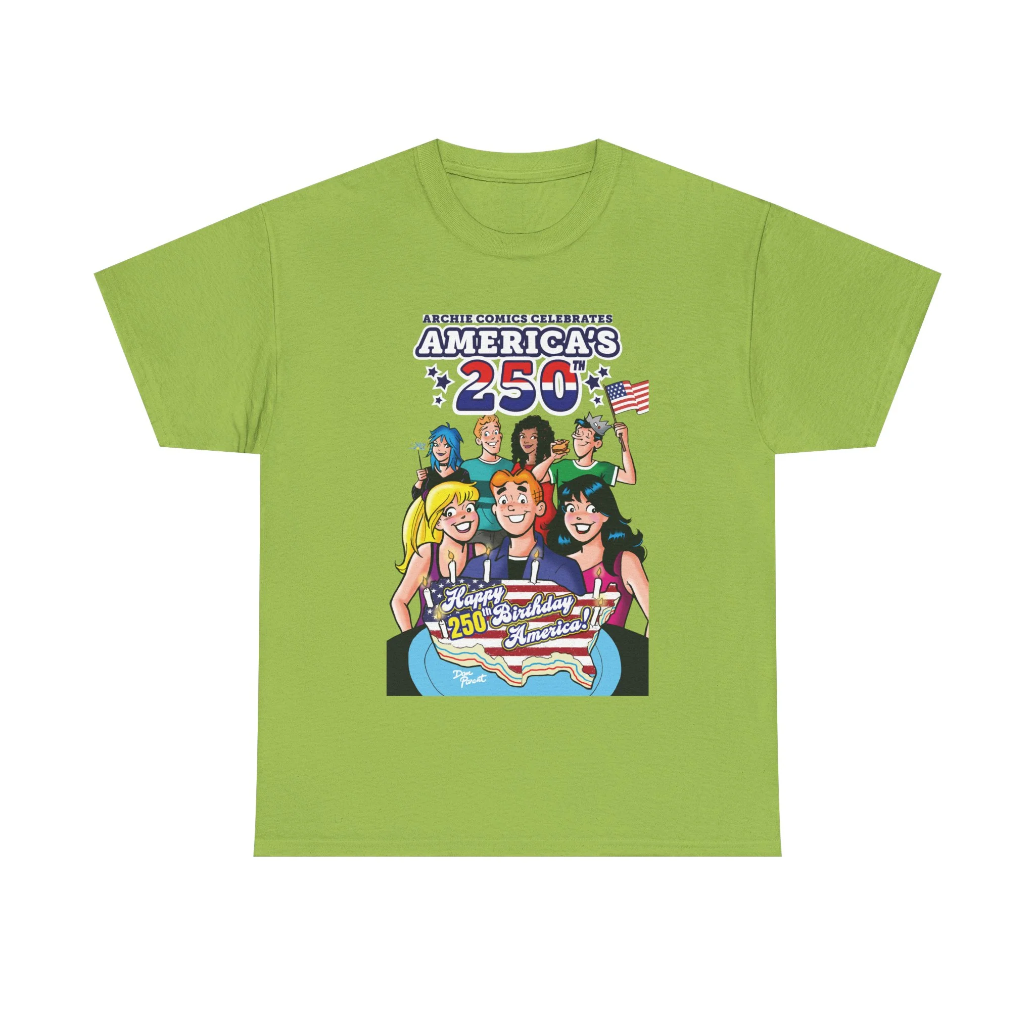 Archie Comics Celebrates America's 250th Graphic Tee (Unisex Heavy Cotton Tee) Featuring Archie, Betty, and Veronica - Image 3