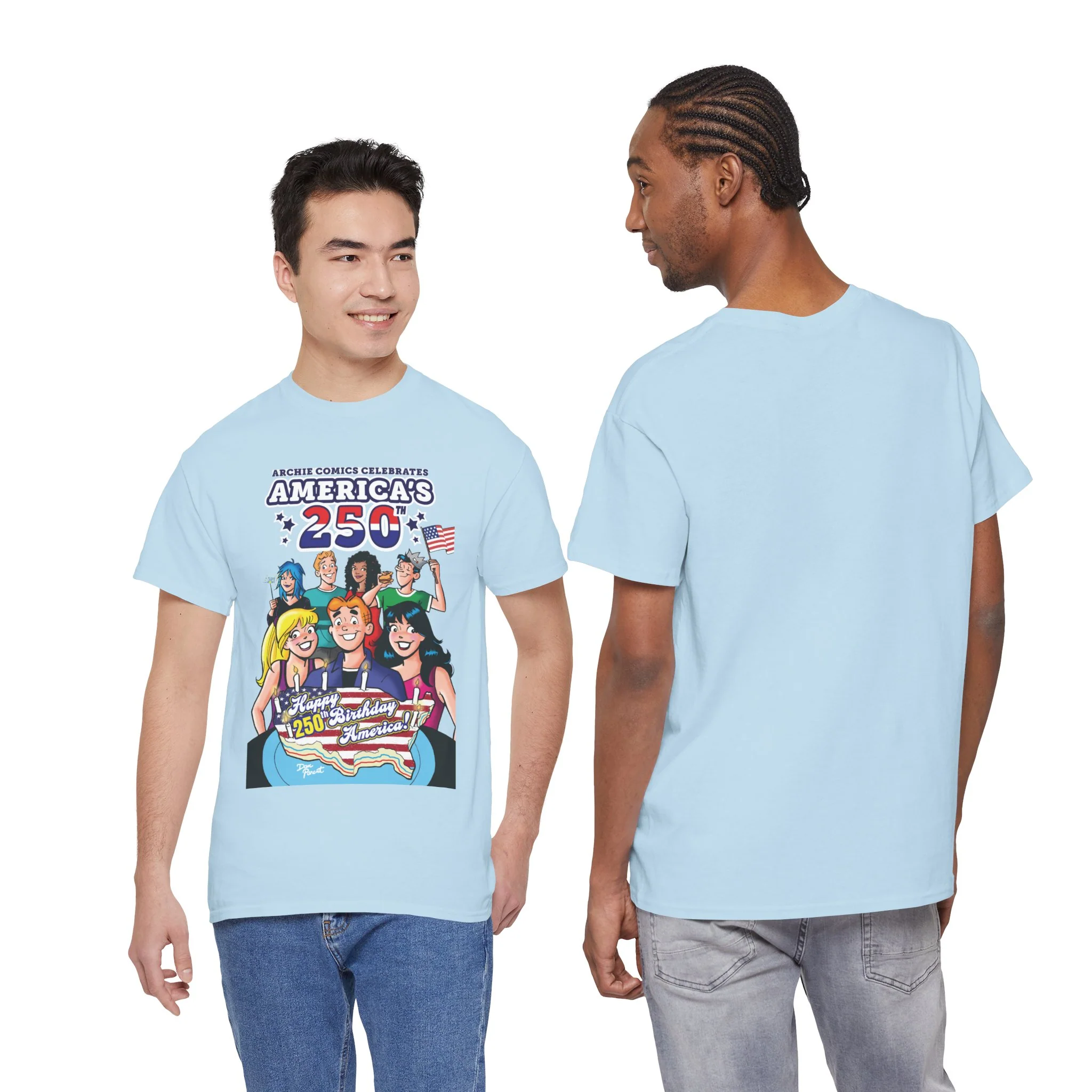 Archie Comics Celebrates America's 250th Graphic Tee (Unisex Heavy Cotton Tee) Featuring Archie, Betty, and Veronica - Image 30