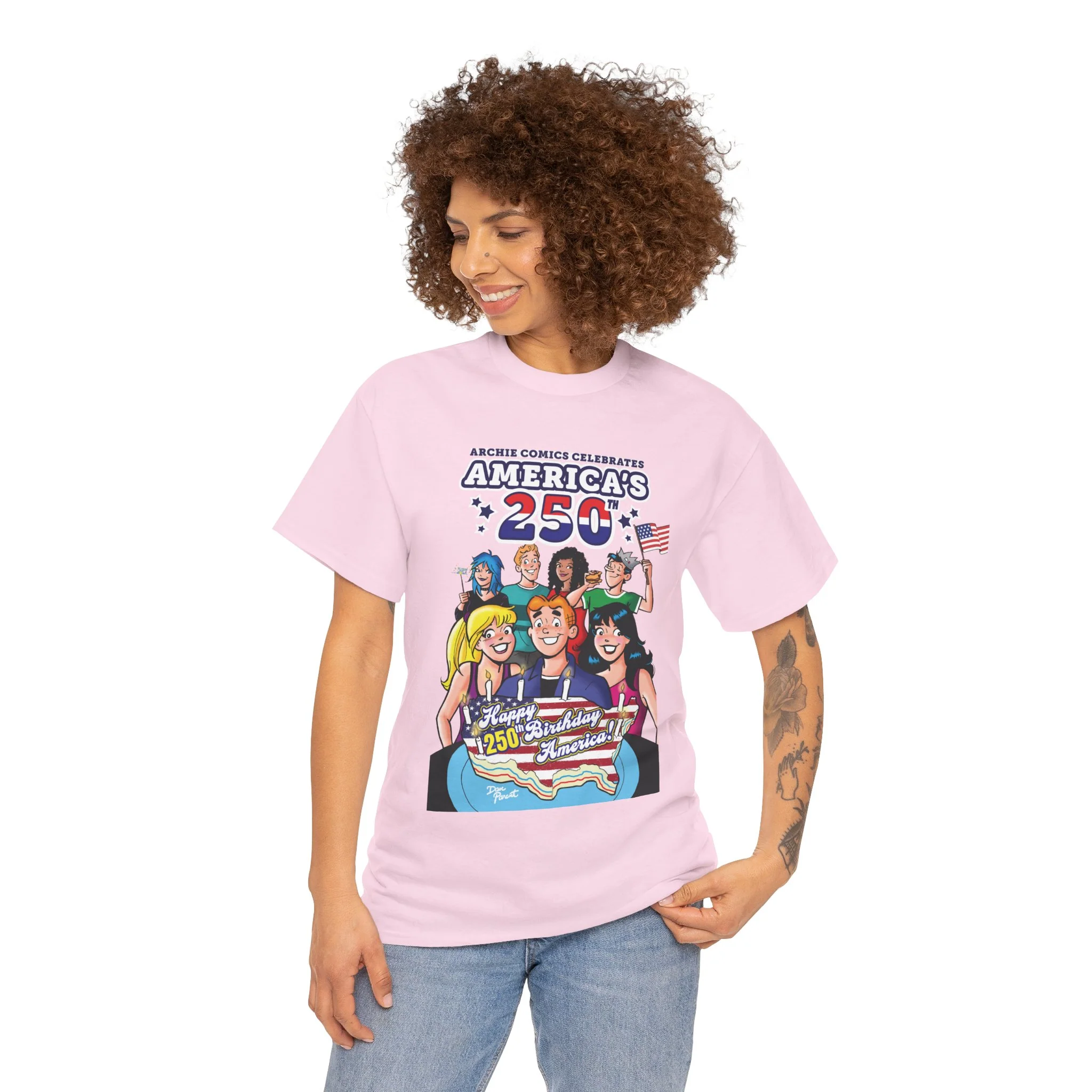 Archie Comics Celebrates America's 250th Graphic Tee (Unisex Heavy Cotton Tee) Featuring Archie, Betty, and Veronica - Image 33