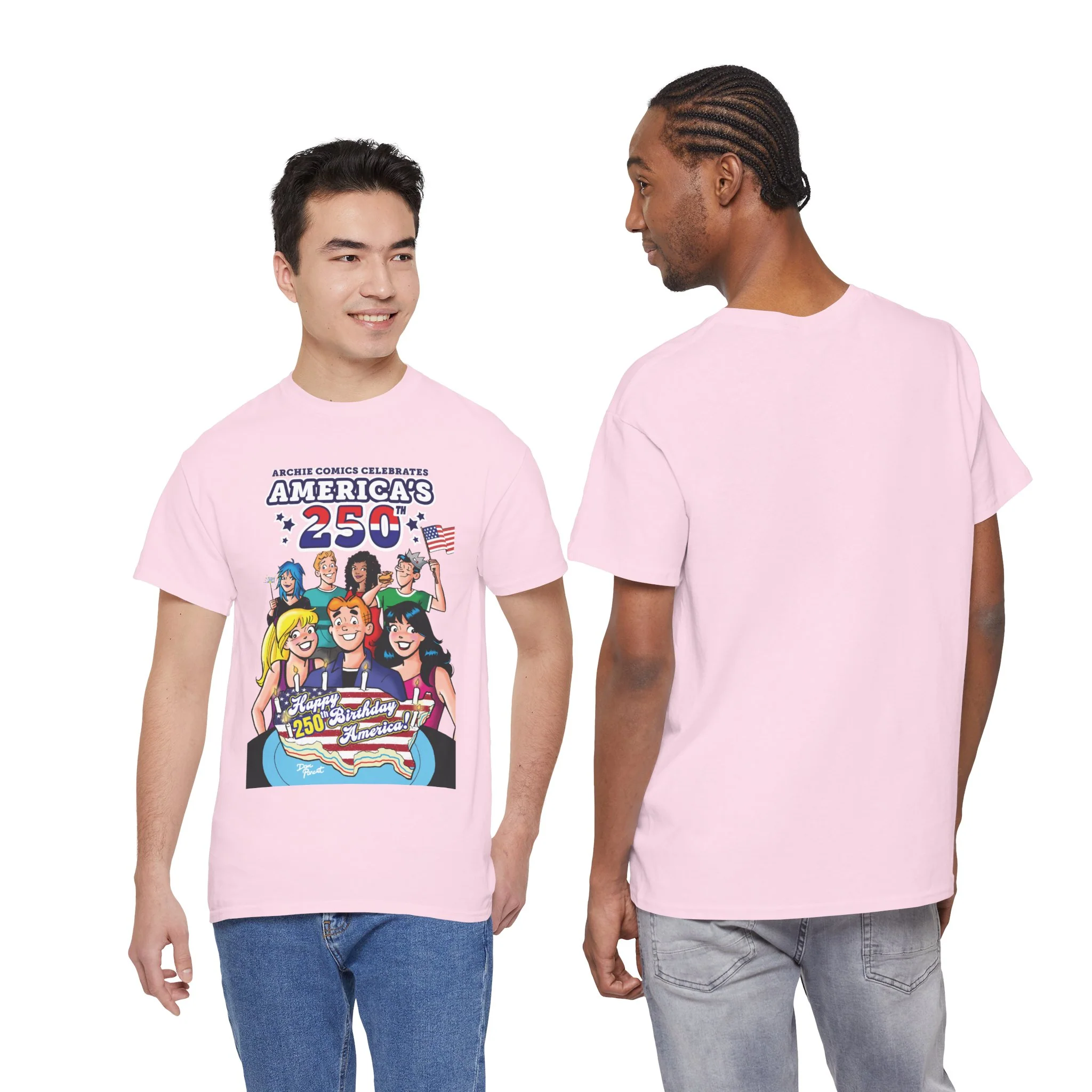Archie Comics Celebrates America's 250th Graphic Tee (Unisex Heavy Cotton Tee) Featuring Archie, Betty, and Veronica - Image 36