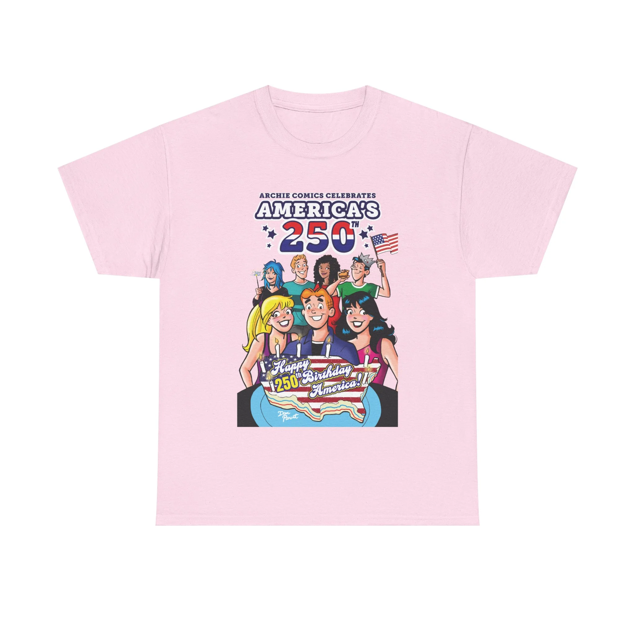 Archie Comics Celebrates America's 250th Graphic Tee (Unisex Heavy Cotton Tee) Featuring Archie, Betty, and Veronica - Image 5