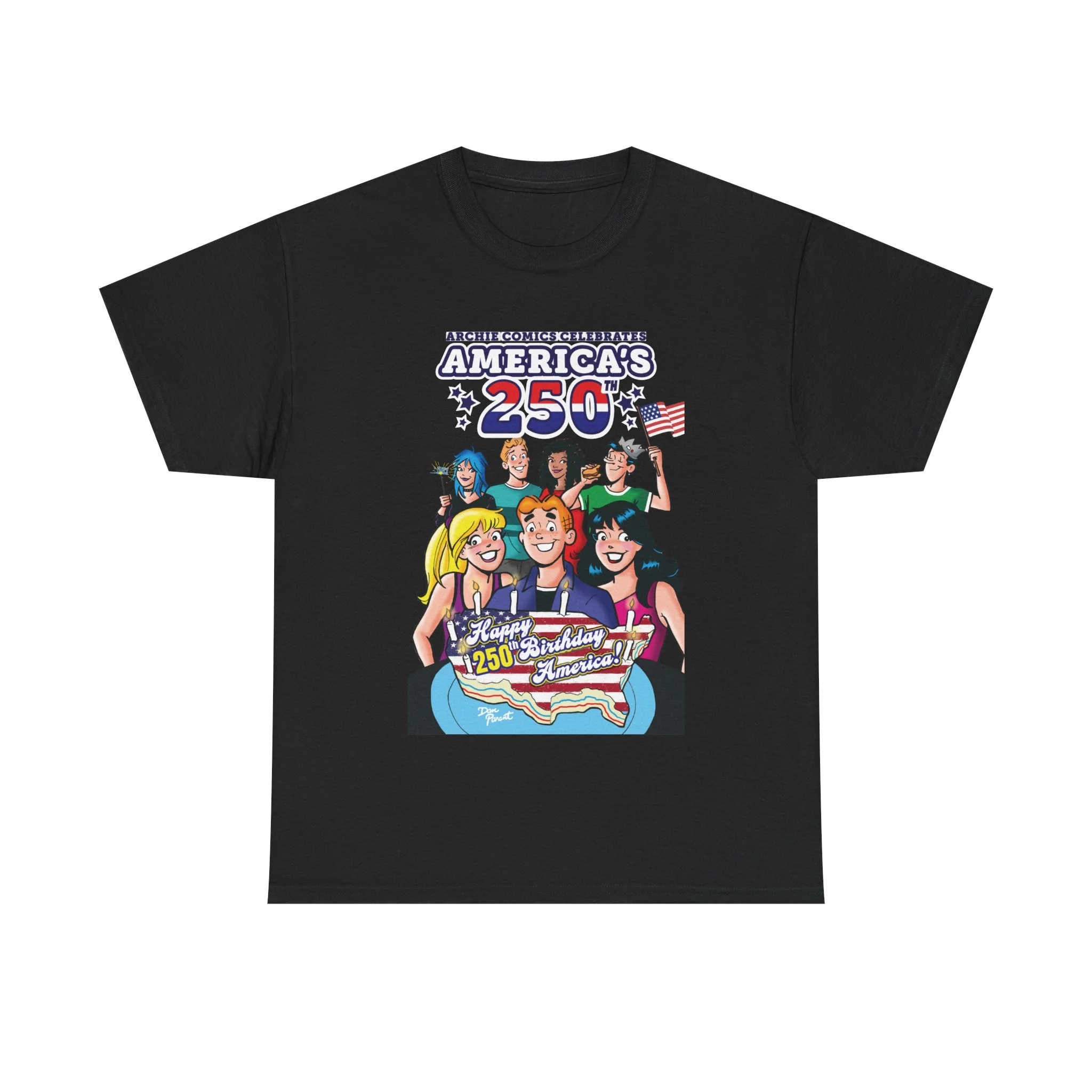 Archie Comics Celebrates America's 250th Graphic Tee (Unisex Heavy Cotton Tee) Featuring Archie, Betty, and Veronica - Image 6