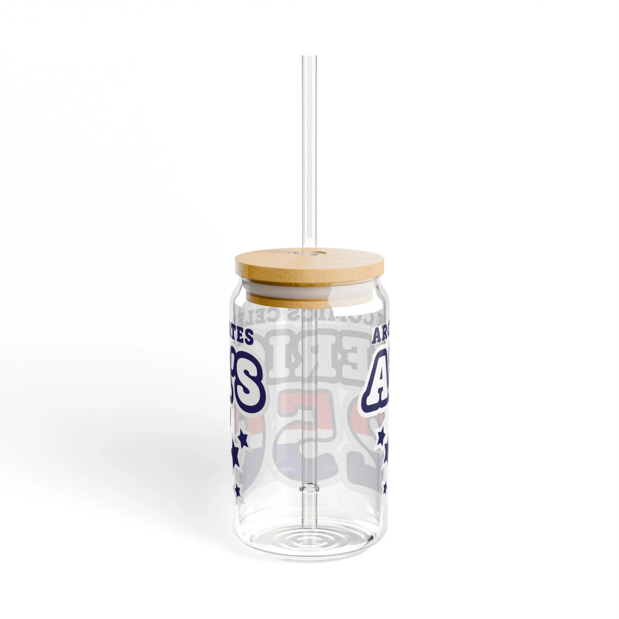 Archie Comics Celebrates America's 250th Logo Design Glass Sipper, 16oz - Image 4