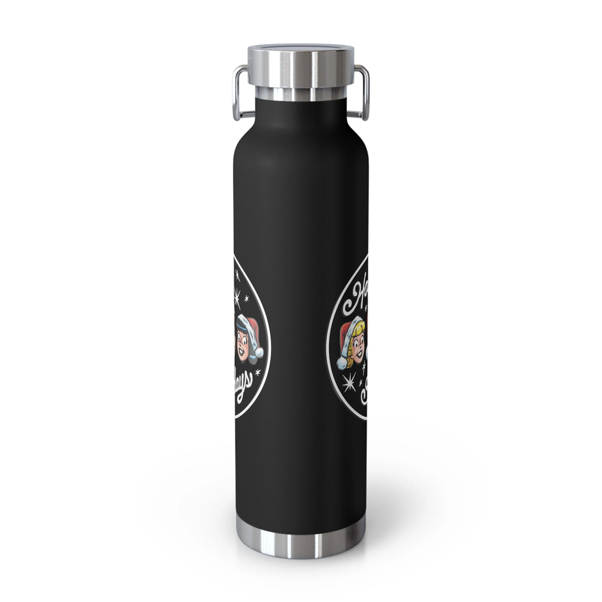 Archie Comics Happy Holidays Copper Vacuum Insulated Bottle (22oz) featuring Archie, Betty, and Veronica - Image 20