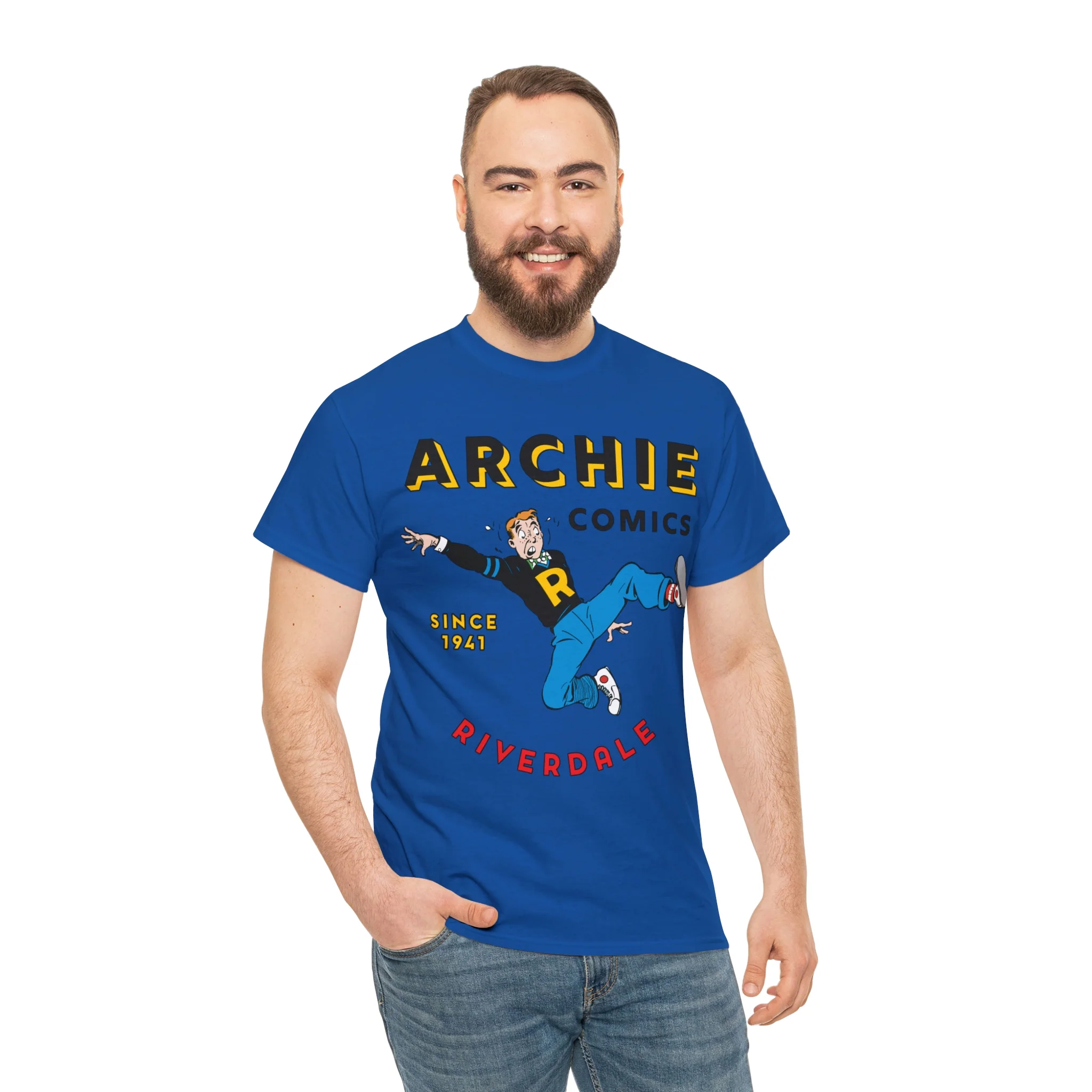 Archie Andrews Since 1941 T-Shirt (Unisex Heavy Cotton Tee) Featuring Vintage Art - Image 101