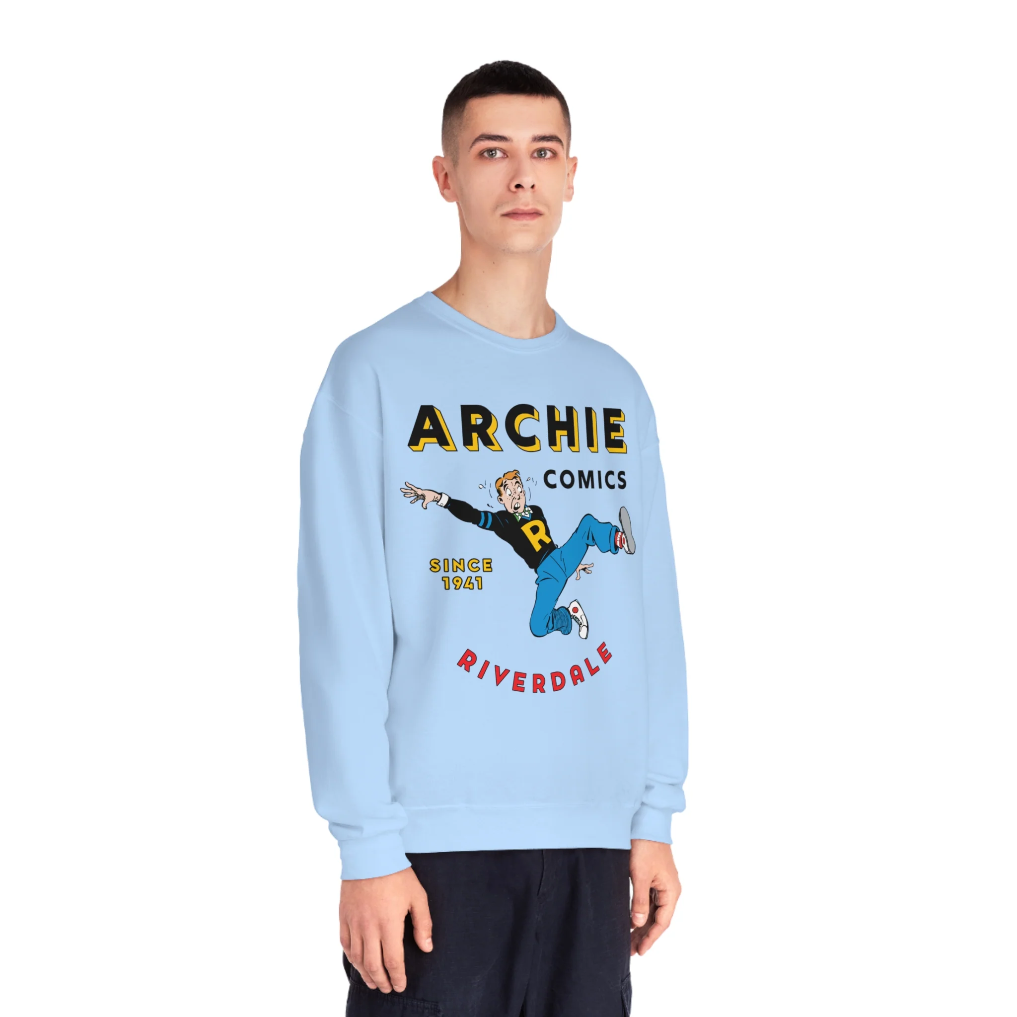 ARCHIE COMICS SINCE 1941 SWEATSHIRT (Unisex NuBlend® Crewneck Sweatshirt) FEATURING ARCHIE ANDREWS - Image 3