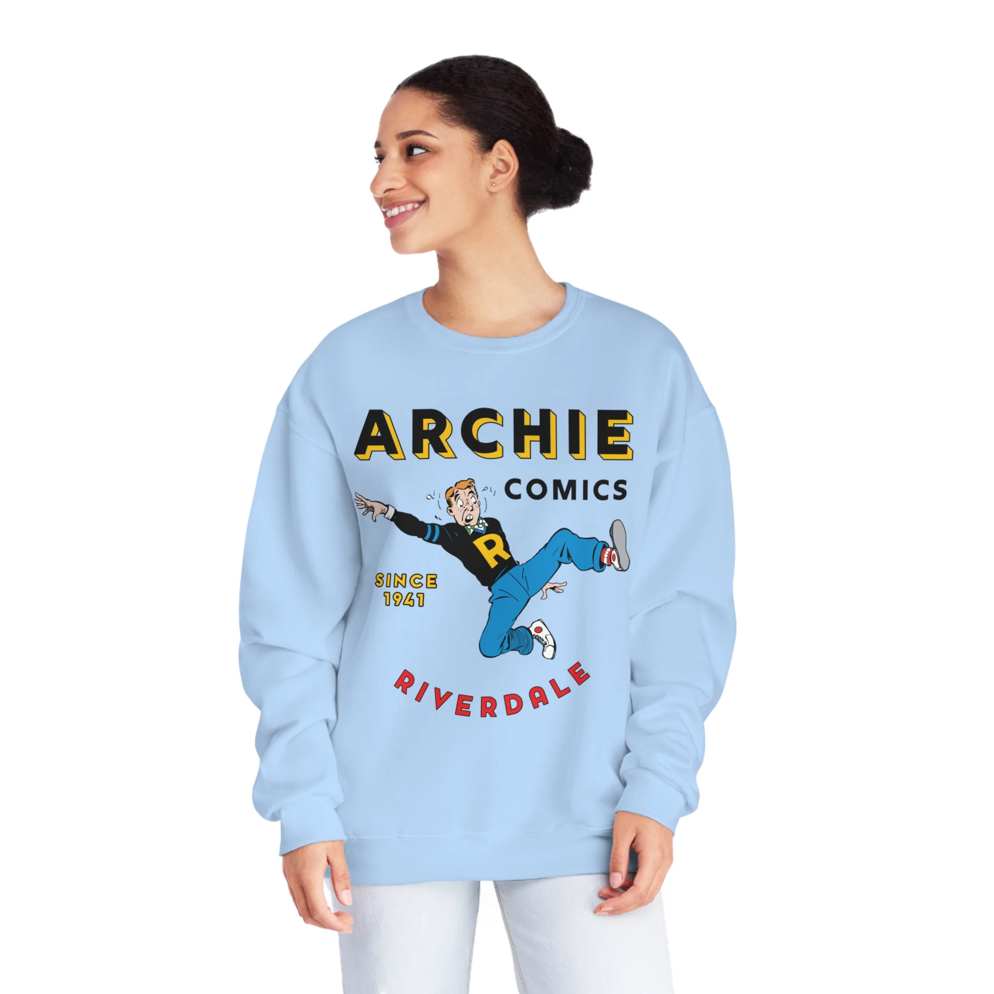 ARCHIE COMICS SINCE 1941 SWEATSHIRT (Unisex NuBlend® Crewneck Sweatshirt) FEATURING ARCHIE ANDREWS - Image 4