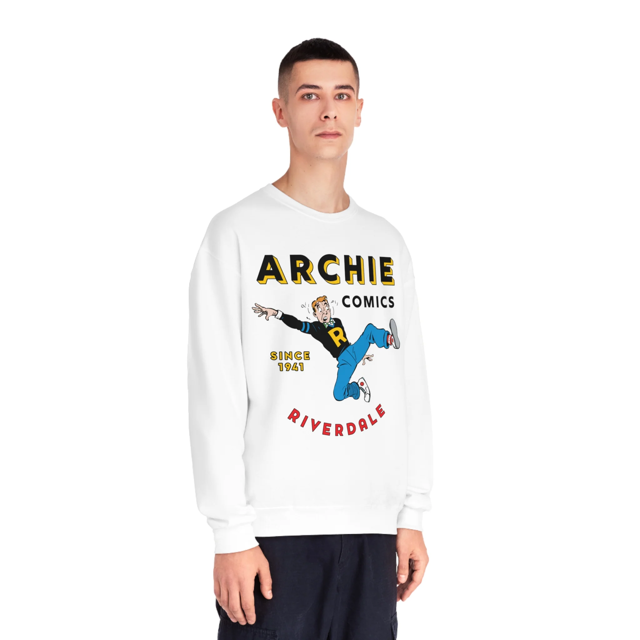 ARCHIE COMICS SINCE 1941 SWEATSHIRT (Unisex NuBlend® Crewneck Sweatshirt) FEATURING ARCHIE ANDREWS - Image 7