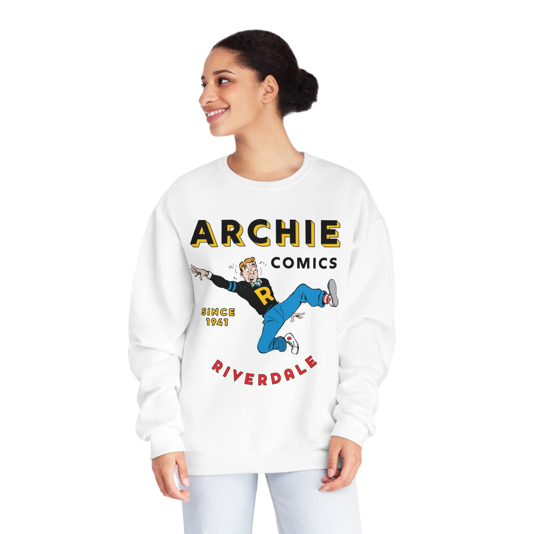 ARCHIE COMICS SINCE 1941 SWEATSHIRT (Unisex NuBlend® Crewneck Sweatshirt) FEATURING ARCHIE ANDREWS - Image 8