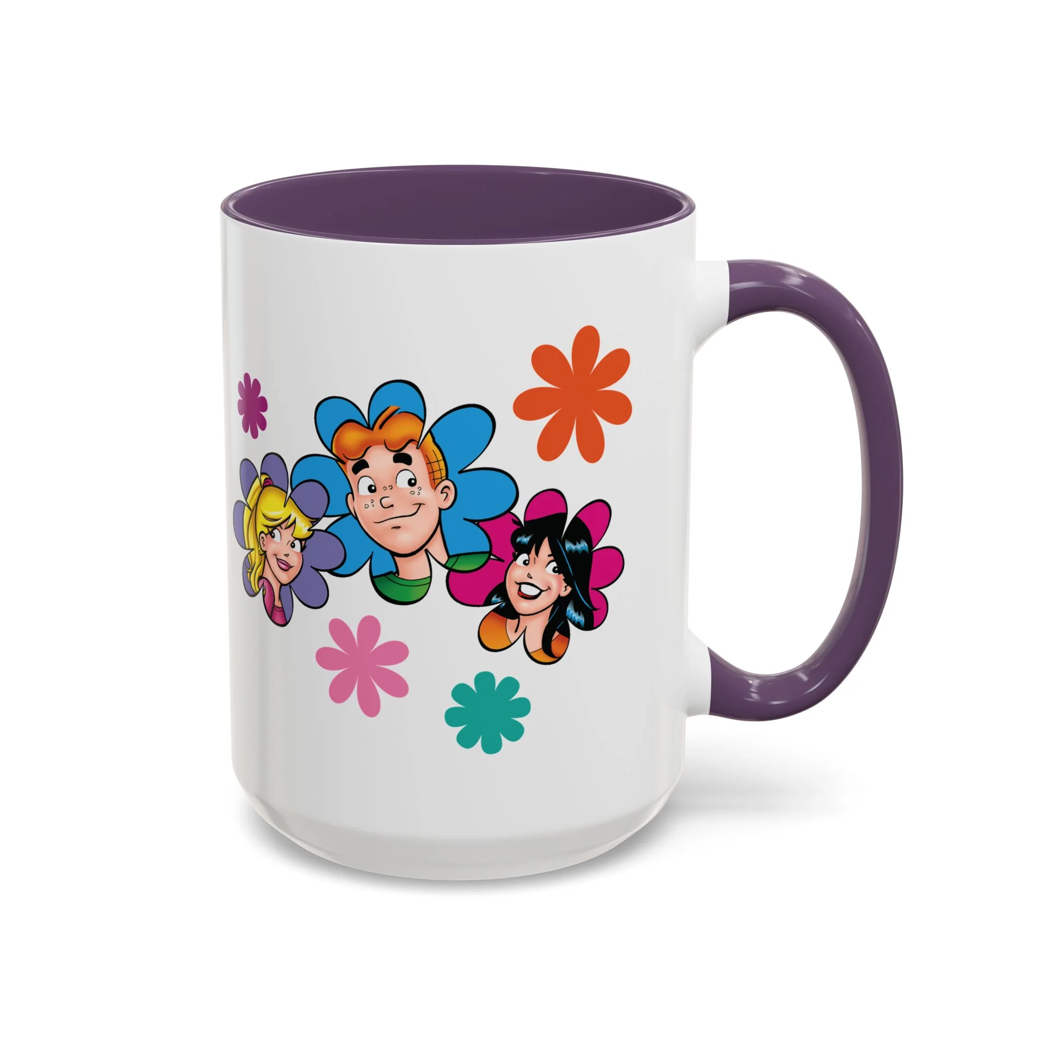 Archie Flower Power Design Accent Coffee Mug (11oz or 15oz) featuring Betty, and Veronica - Image 51