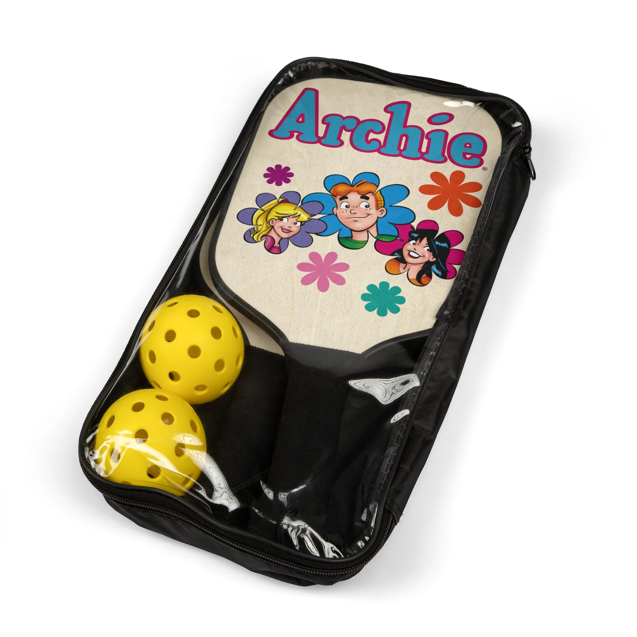 Archie Flower Power Design Pickleball Paddle Set — Personalized Kids/Adult Pickleball Kit - Image 4