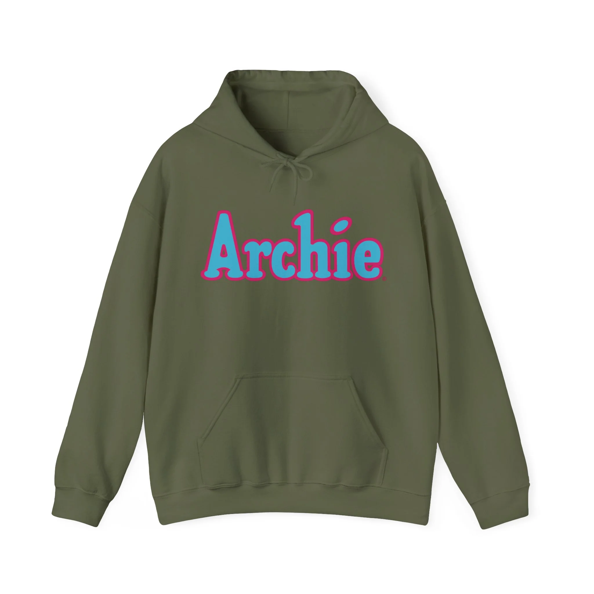 Archie Flower Power Design Unisex Heavy Blend™ Hooded Sweatshirt with Front & Back Printing - Image 6