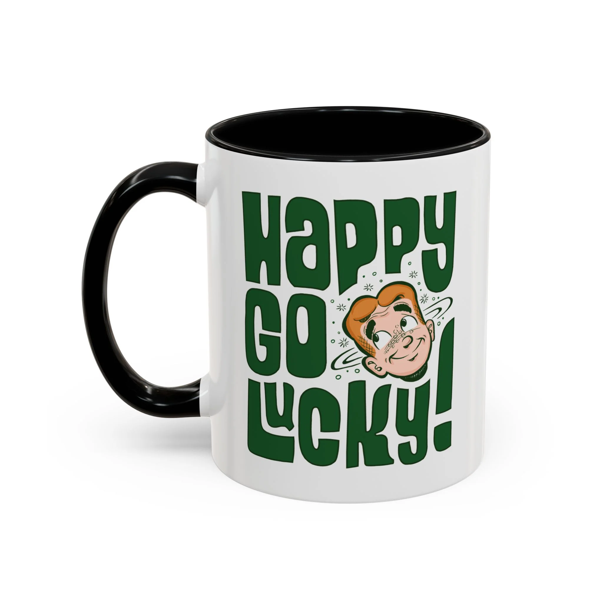 Archie Happy Go Lucky! Design Accent Coffee Mug (11oz or 15oz) featuring Archie - Image 8