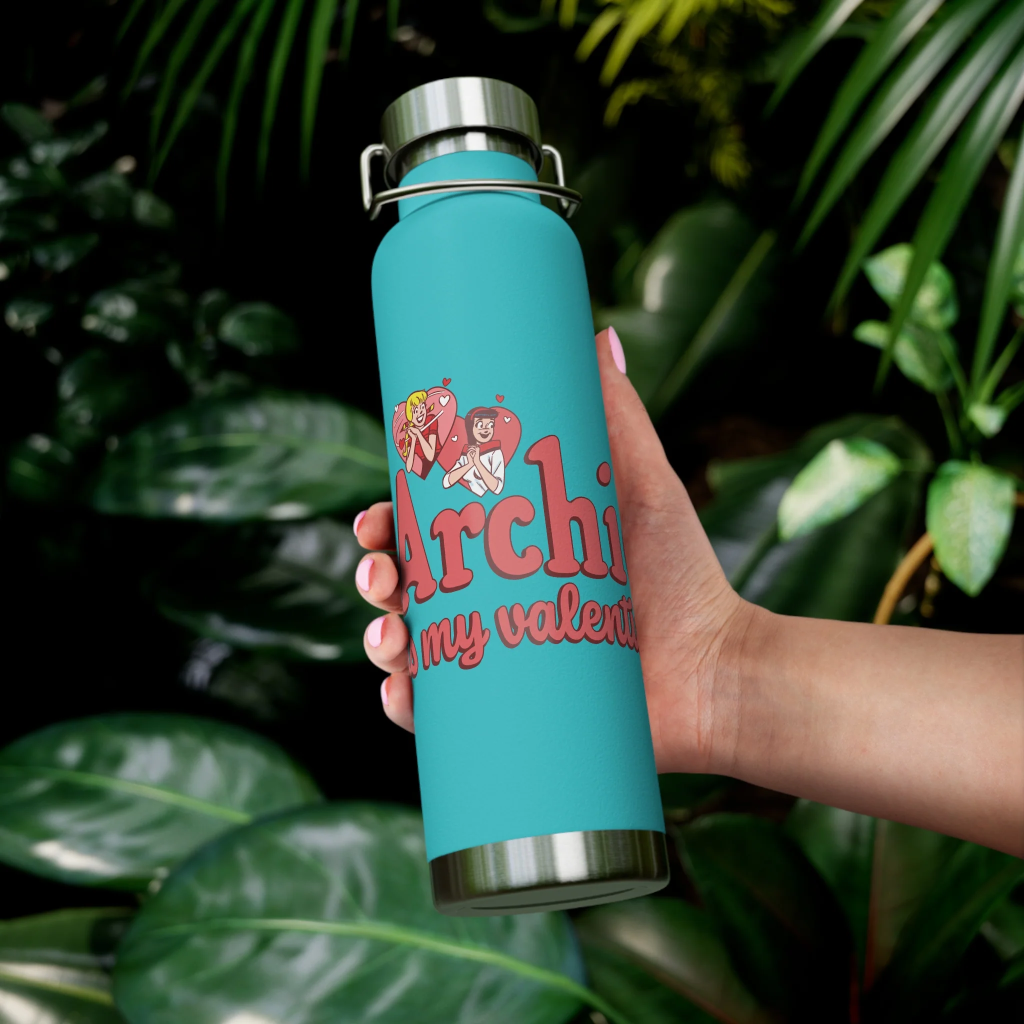 Archie is My Valentine 22oz Copper Vacuum Insulated Bottle (Choose from 6 Colors) featuring Archie, Betty, and Veronica - Image 24