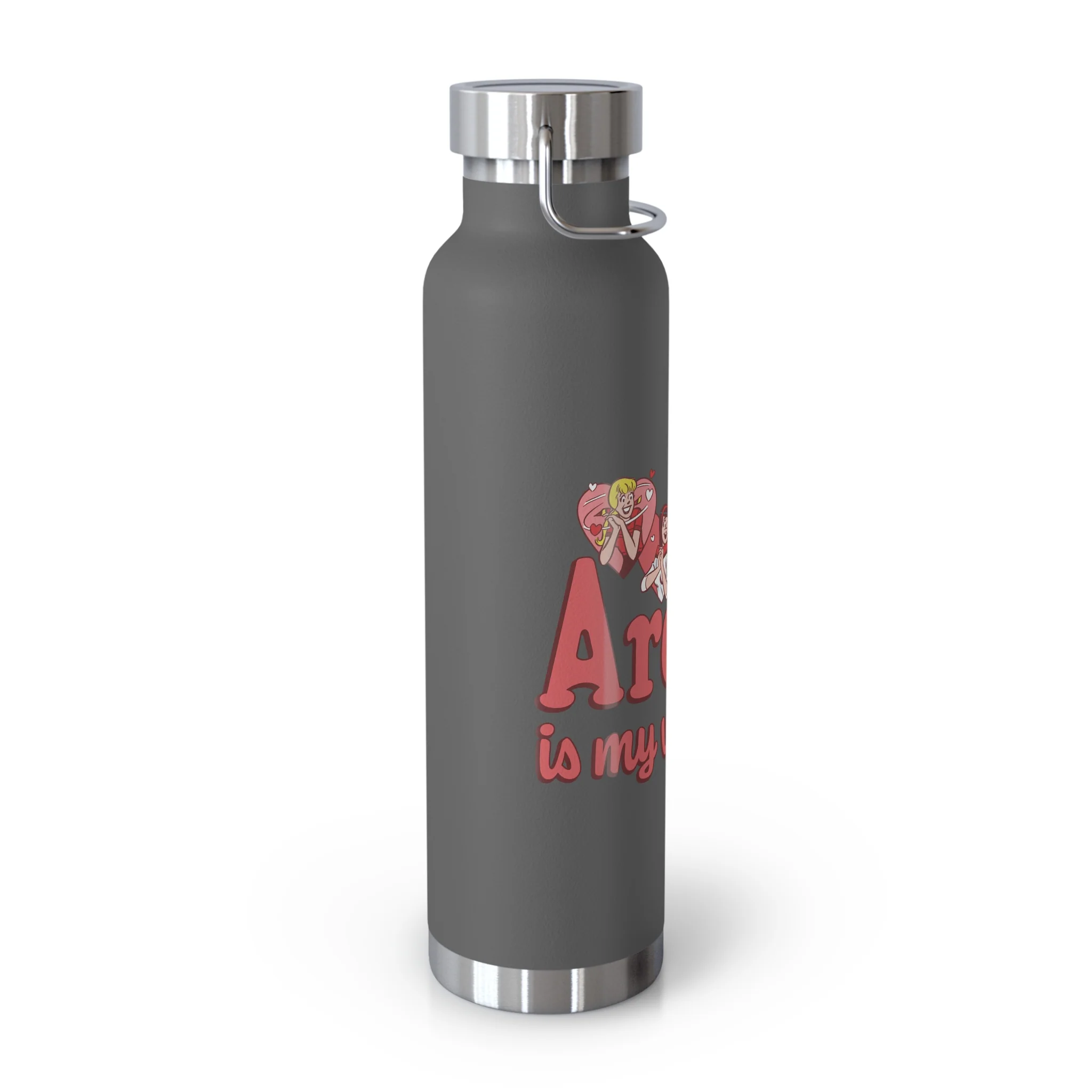Archie is My Valentine 22oz Copper Vacuum Insulated Bottle (Choose from 6 Colors) featuring Archie, Betty, and Veronica - Image 3