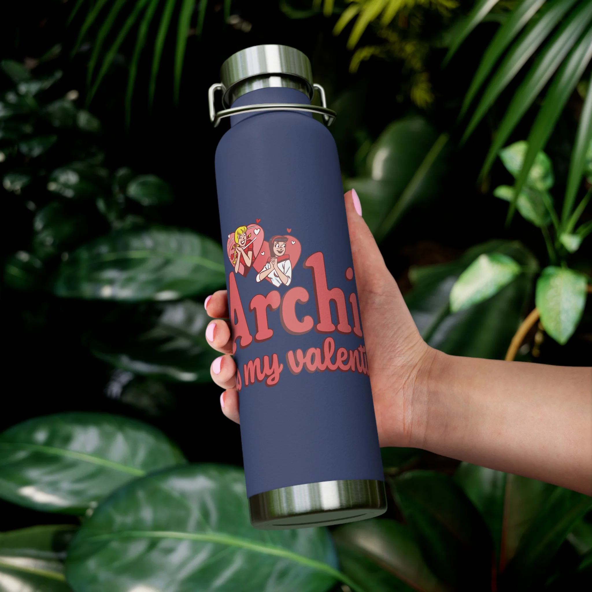 Archie is My Valentine 22oz Copper Vacuum Insulated Bottle (Choose from 6 Colors) featuring Archie, Betty, and Veronica - Image 36