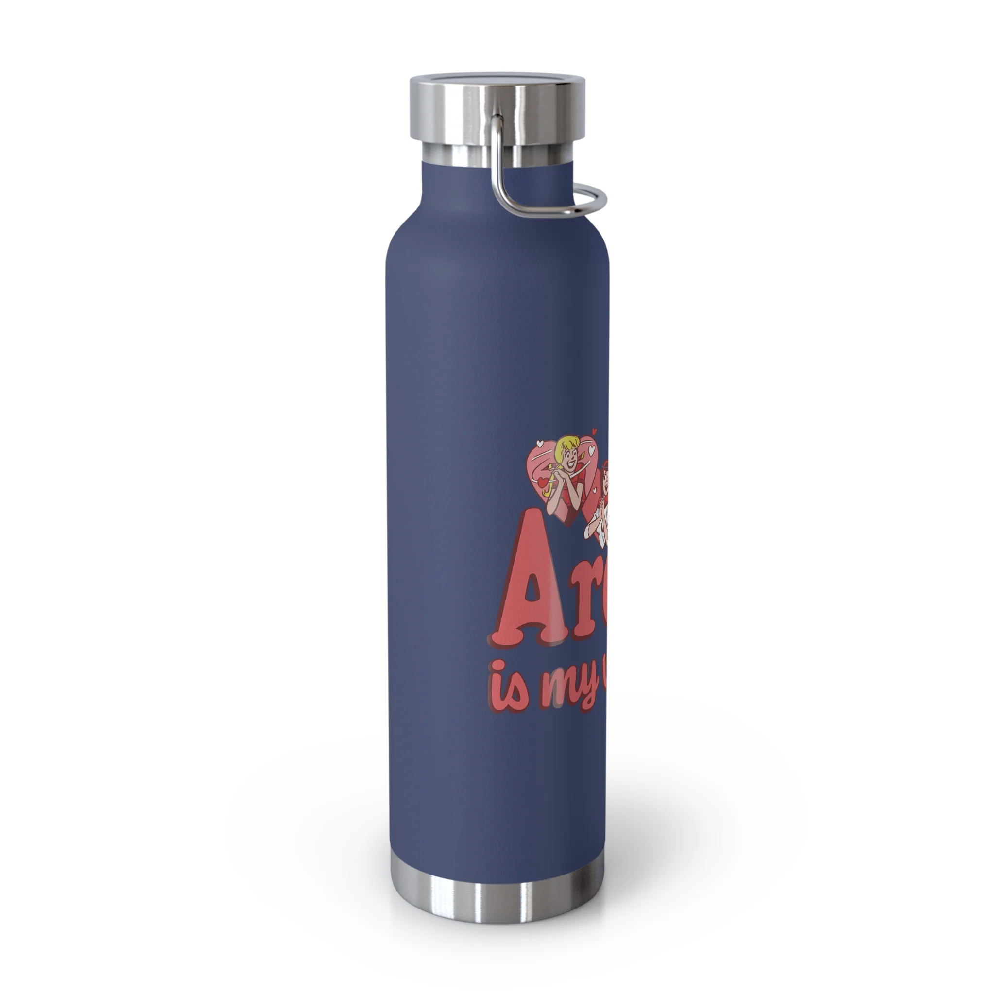 Archie is My Valentine 22oz Copper Vacuum Insulated Bottle (Choose from 6 Colors) featuring Archie, Betty, and Veronica - Image 6