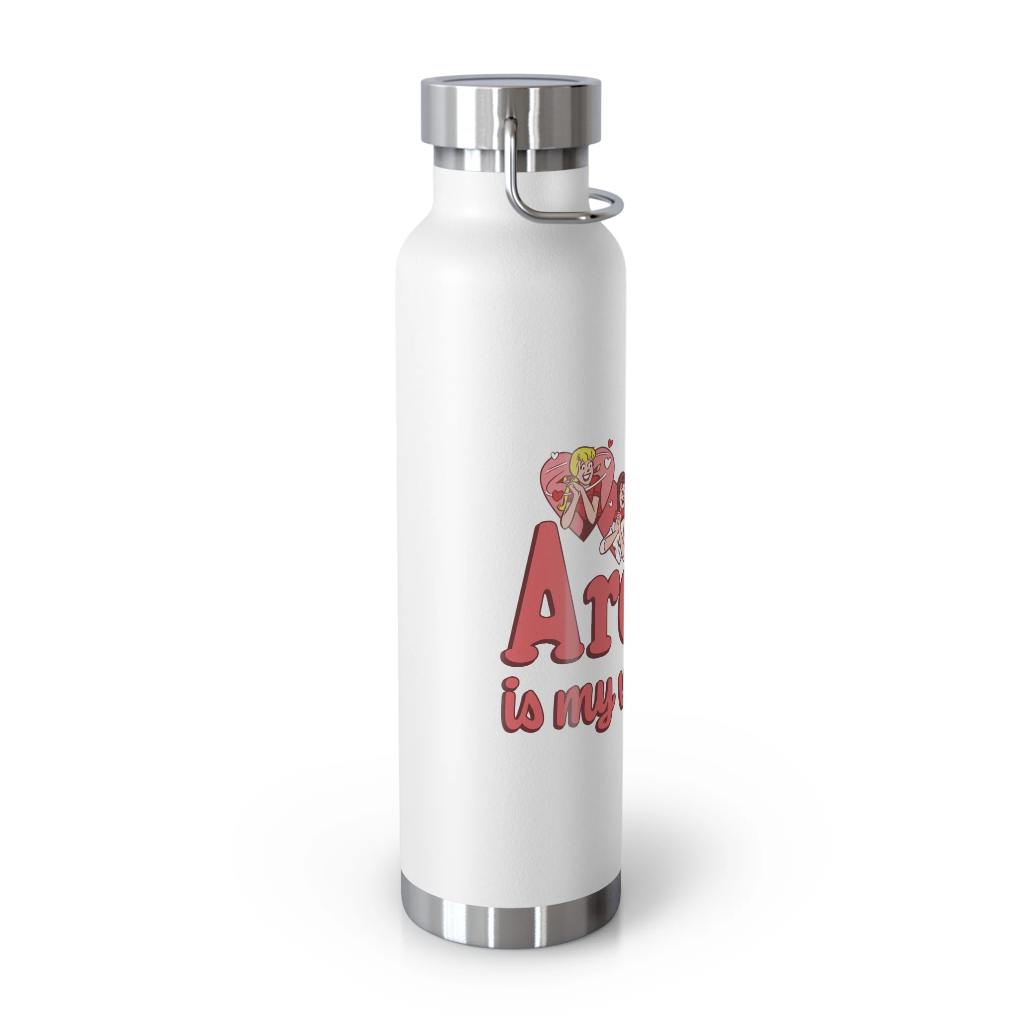 Archie is My Valentine 22oz Copper Vacuum Insulated Bottle (Choose from 6 Colors) featuring Archie, Betty, and Veronica - Image 7