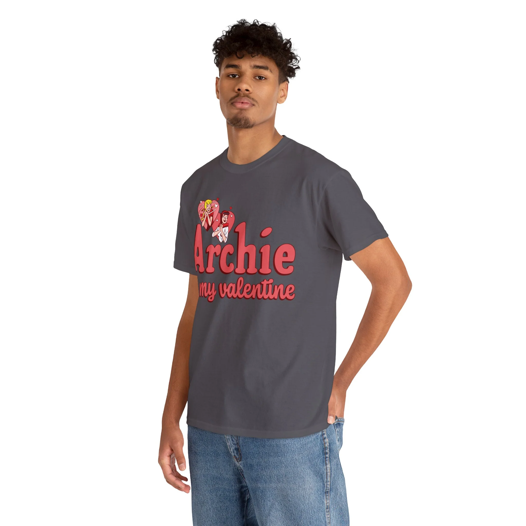 Archie is My Valentine Graphic T-Shirt (Unisex Heavy Cotton Tee) featuring Betty and Veronica - FLASH SALE! - Image 21