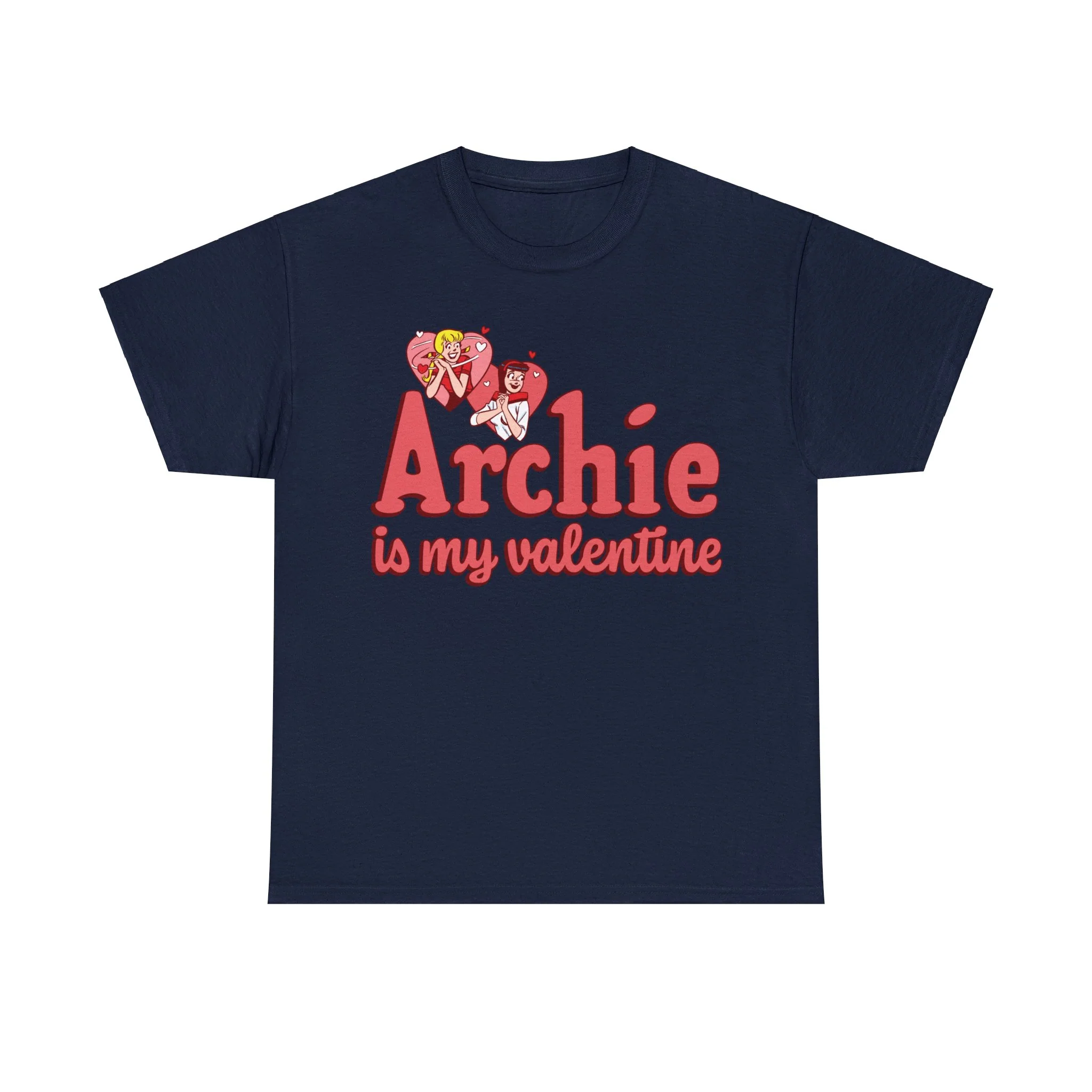 Archie is My Valentine Graphic T-Shirt (Unisex Heavy Cotton Tee) featuring Betty and Veronica - FLASH SALE! - Image 5