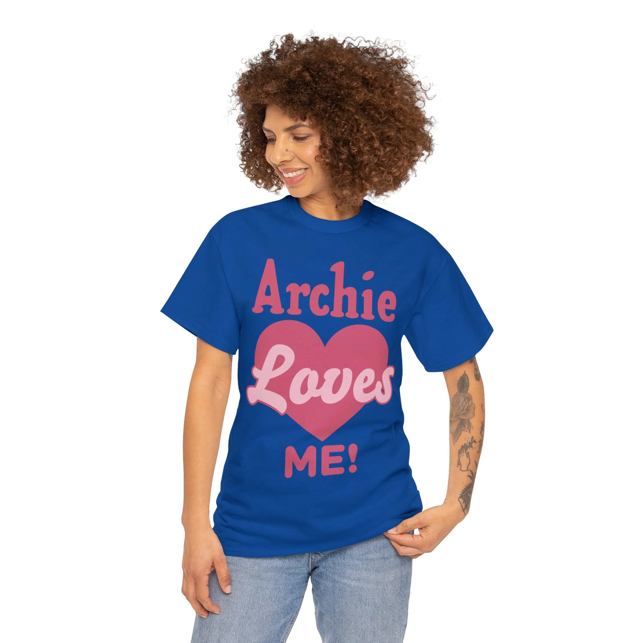 Archie Loves Me! Graphic T-Shirt (Unisex Heavy Cotton Tee) featuring Archie, Betty, and Veronica - Image 13
