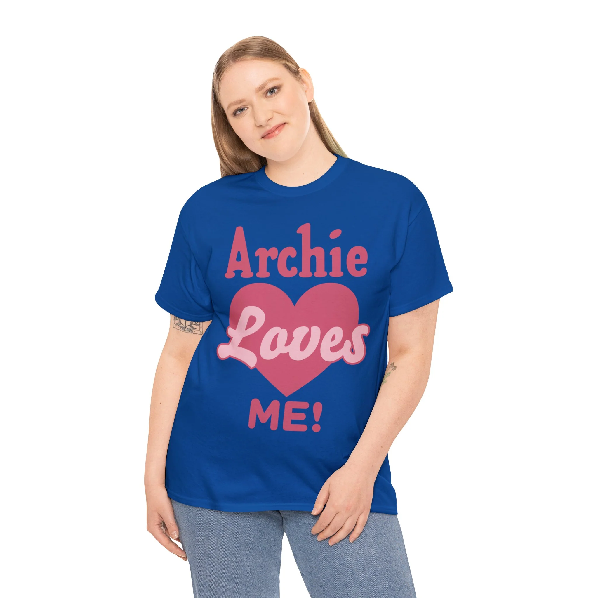 Archie Loves Me! Graphic T-Shirt (Unisex Heavy Cotton Tee) featuring Archie, Betty, and Veronica - Image 14