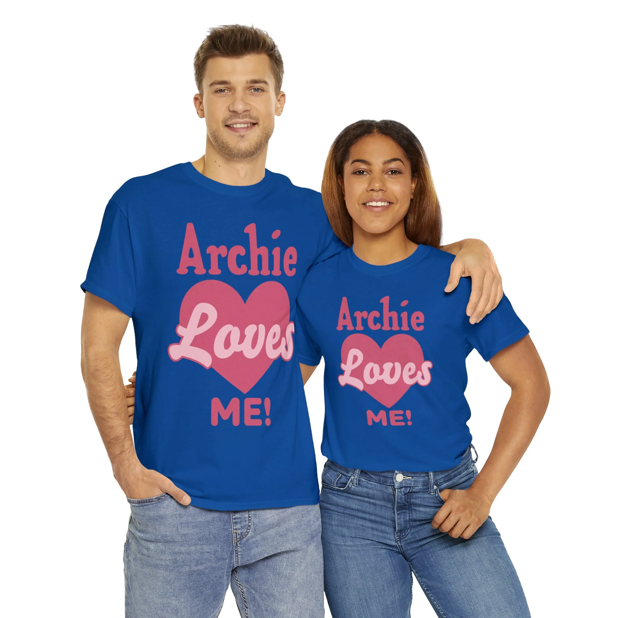 Archie Loves Me! Graphic T-Shirt (Unisex Heavy Cotton Tee) featuring Archie, Betty, and Veronica - Image 17