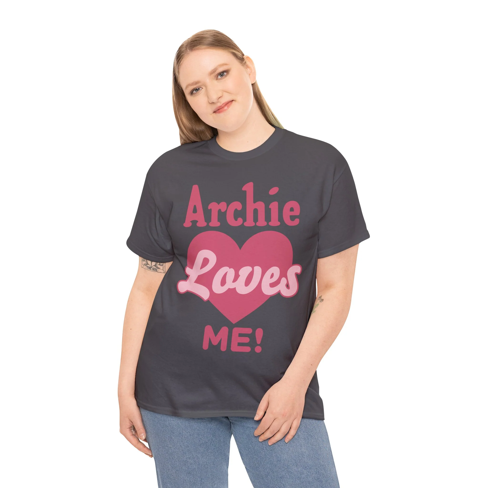 Archie Loves Me! Graphic T-Shirt (Unisex Heavy Cotton Tee) featuring Archie, Betty, and Veronica - Image 19
